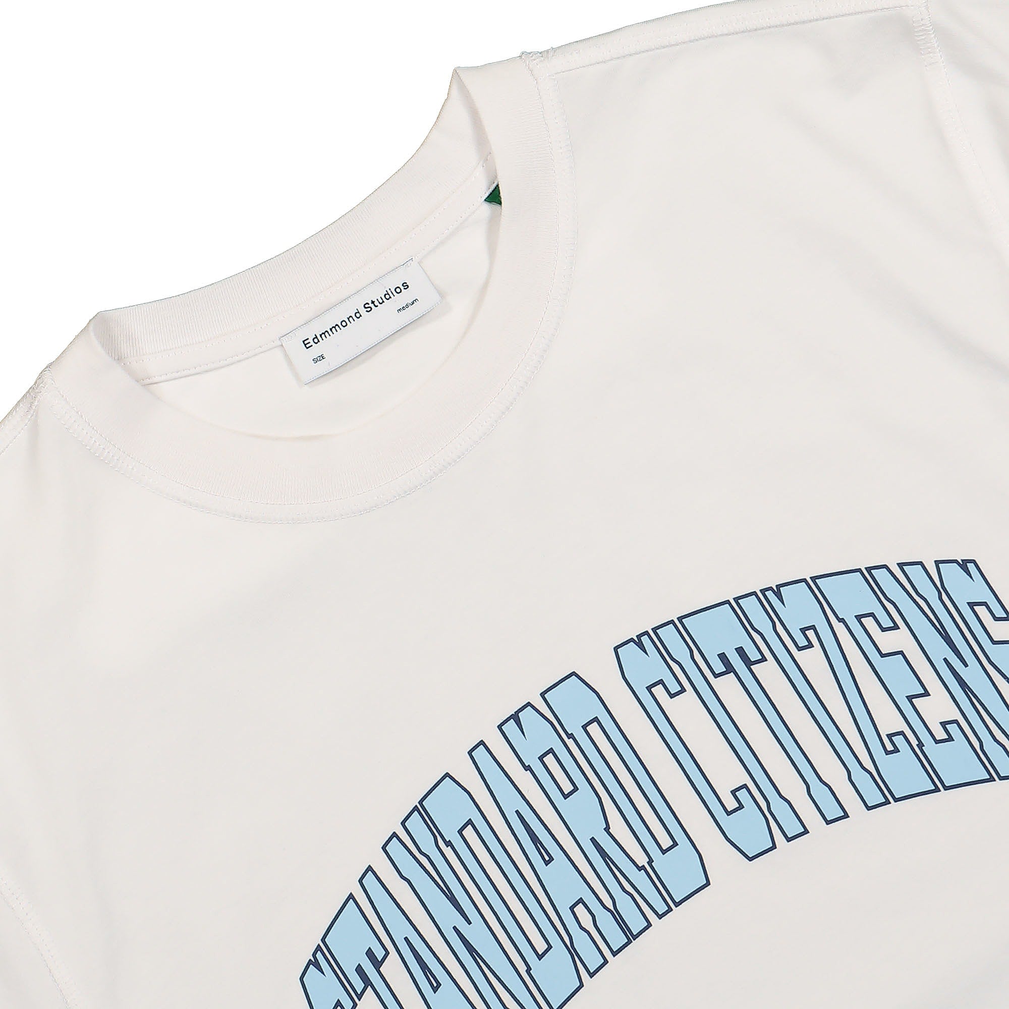 Edmmond Studios Standard T-Shirt Plain White T-Shirts Close-up | Overkill