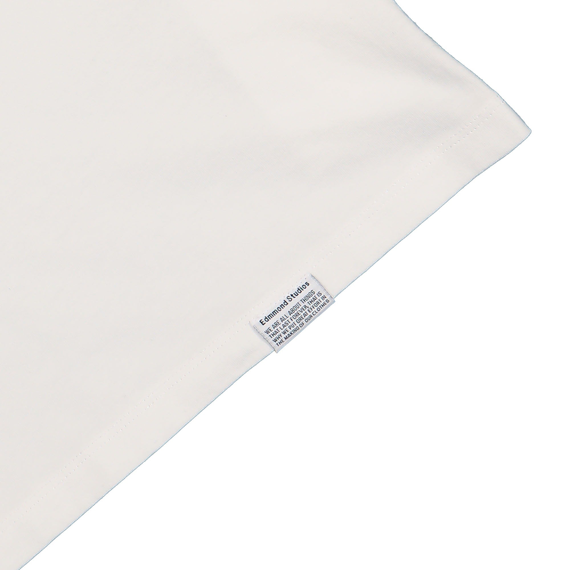 Edmmond Studios Standard T-Shirt Plain White T-Shirts Detailfoto | Overkill