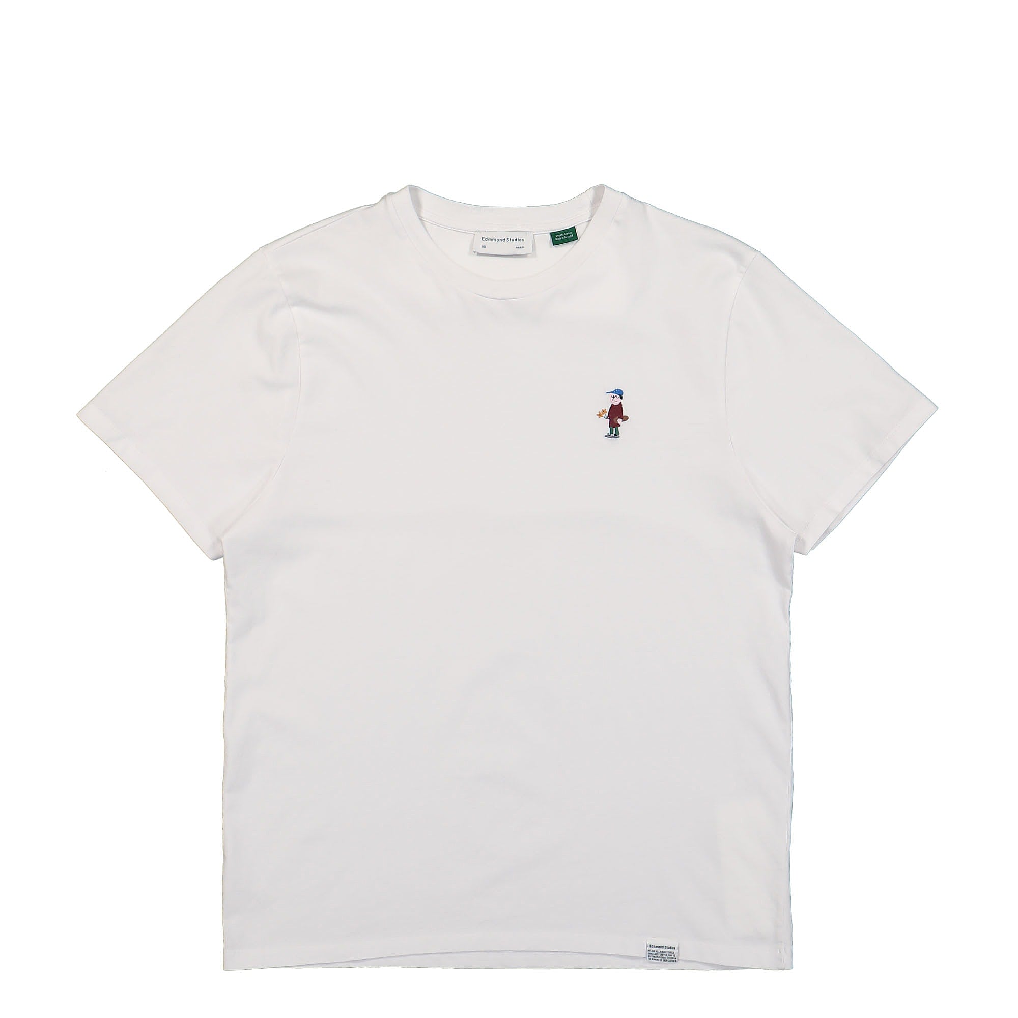 Edmmond Studios Little Ted Embroidered T-Shirt Plain White T-Shirts 322-30-33000 | Overkill