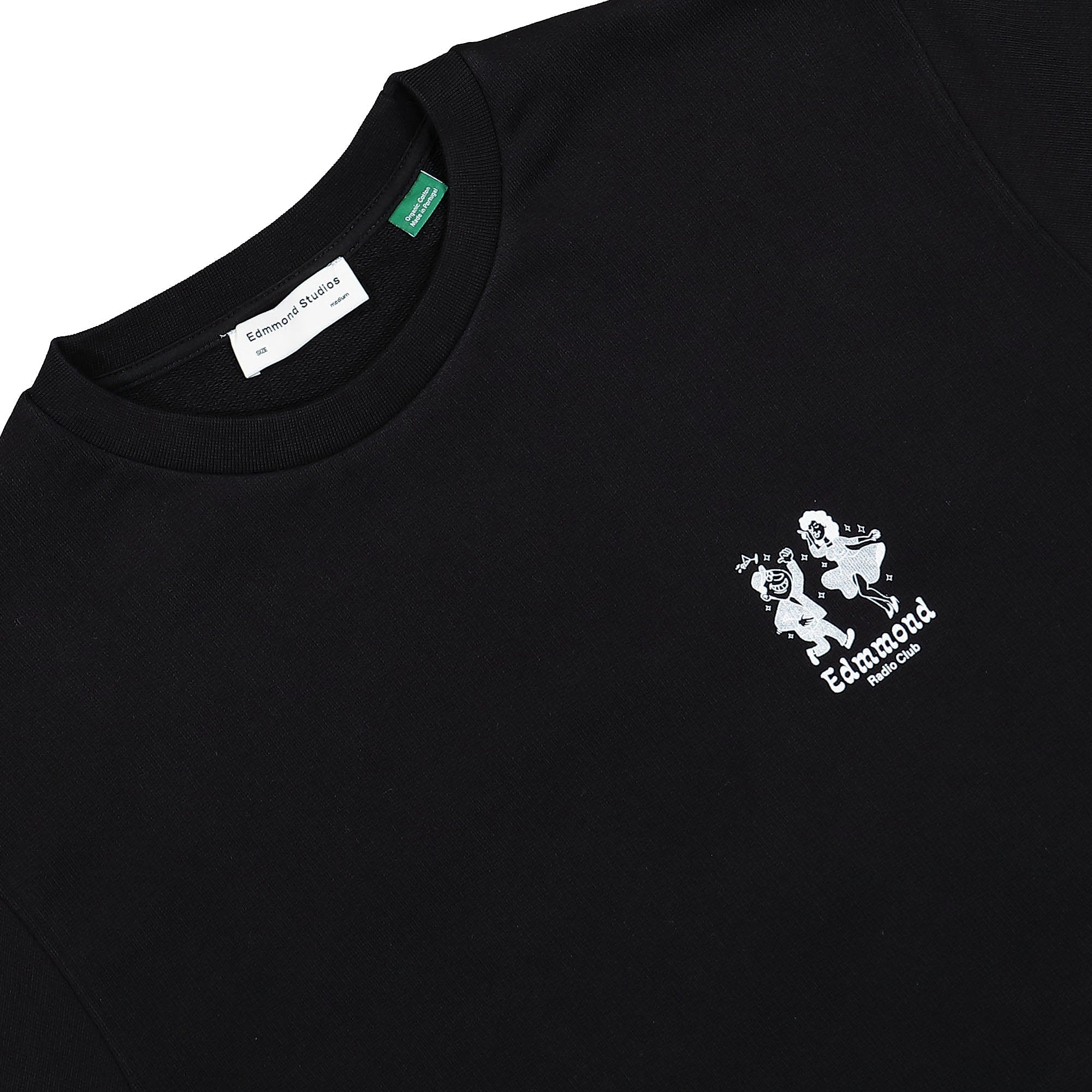 Edmmond Studios Dancing Stars Sweatshirt Plain Black Sweatshirts Material | Overkill