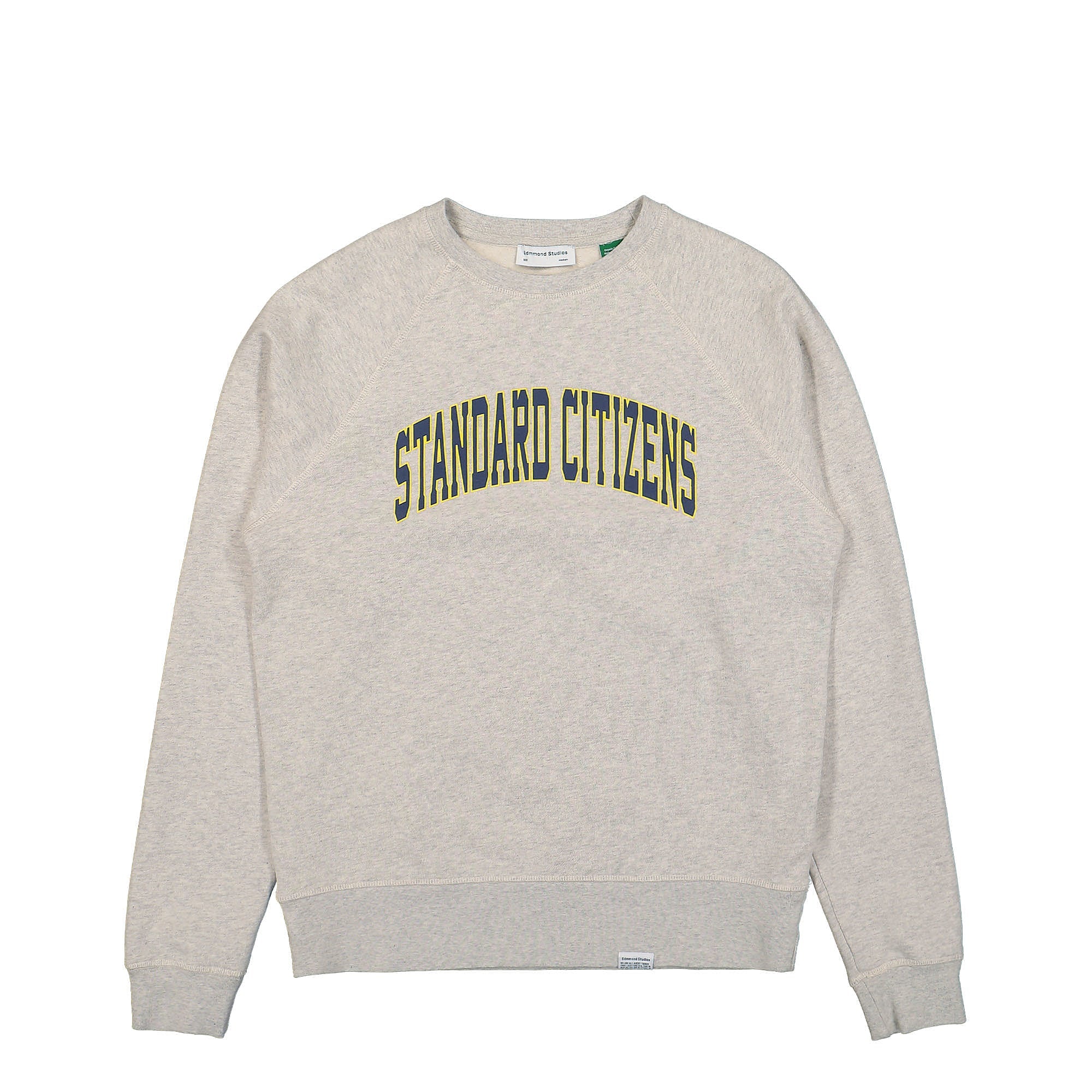 Edmmond Studios Standard Sweatshirt Plain Light Grey Melange Sweatshirts 322-40-314820 | Overkill