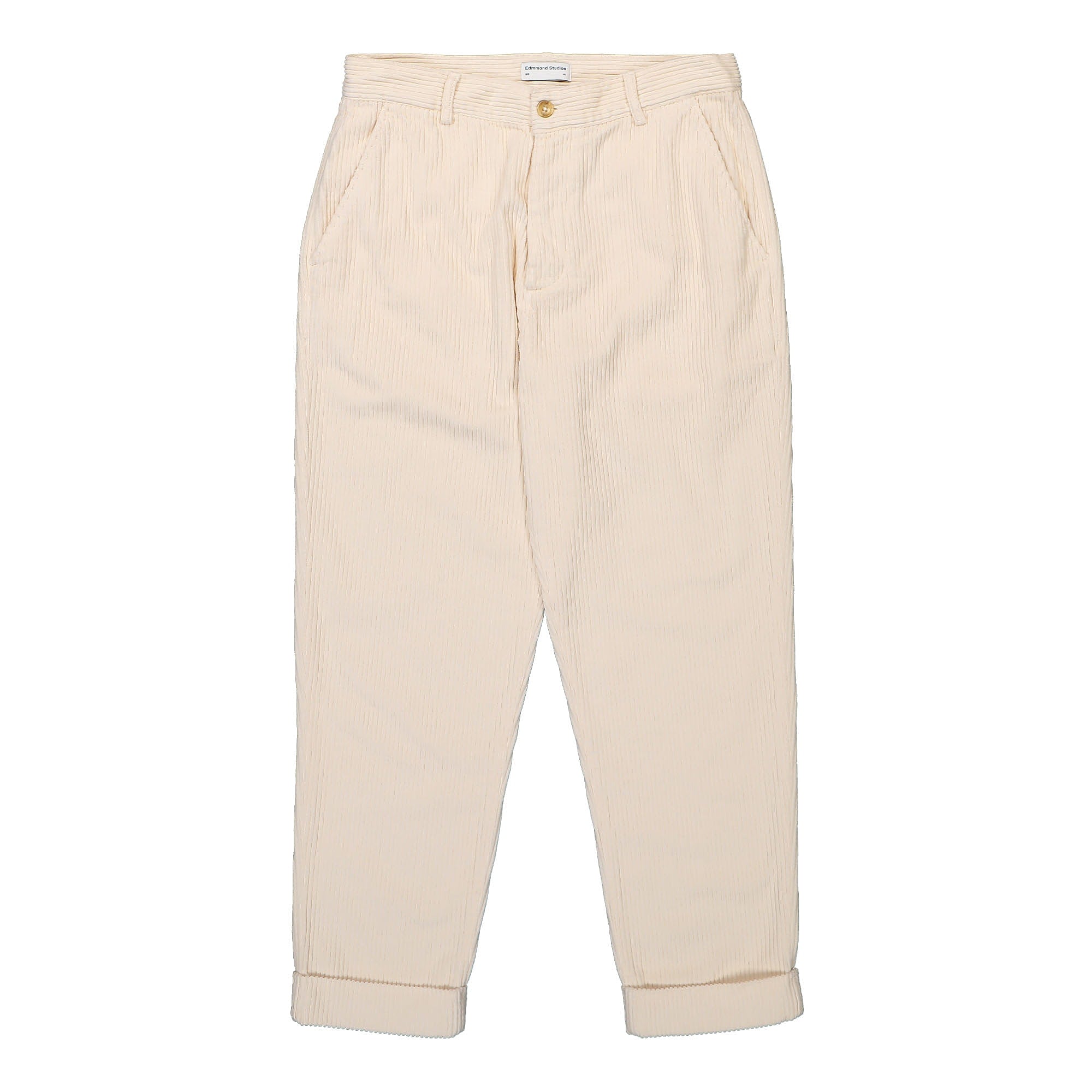 Edmmond Studios Jorge Pants Plain Off White Casual Pants 322-50-03010 | Overkill