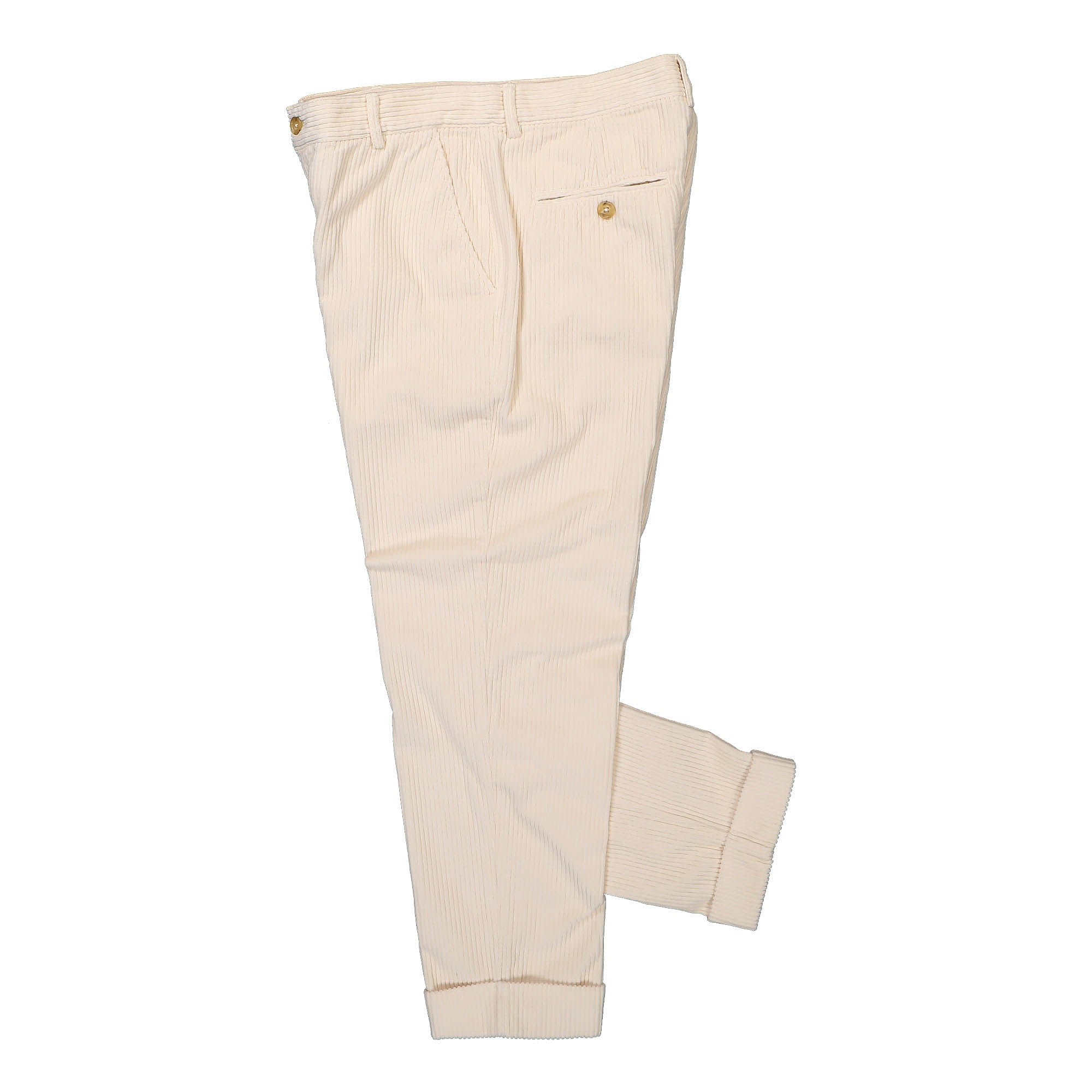 Edmmond Studios Jorge Pants Plain Off White Casual Pants Close-up | Overkill