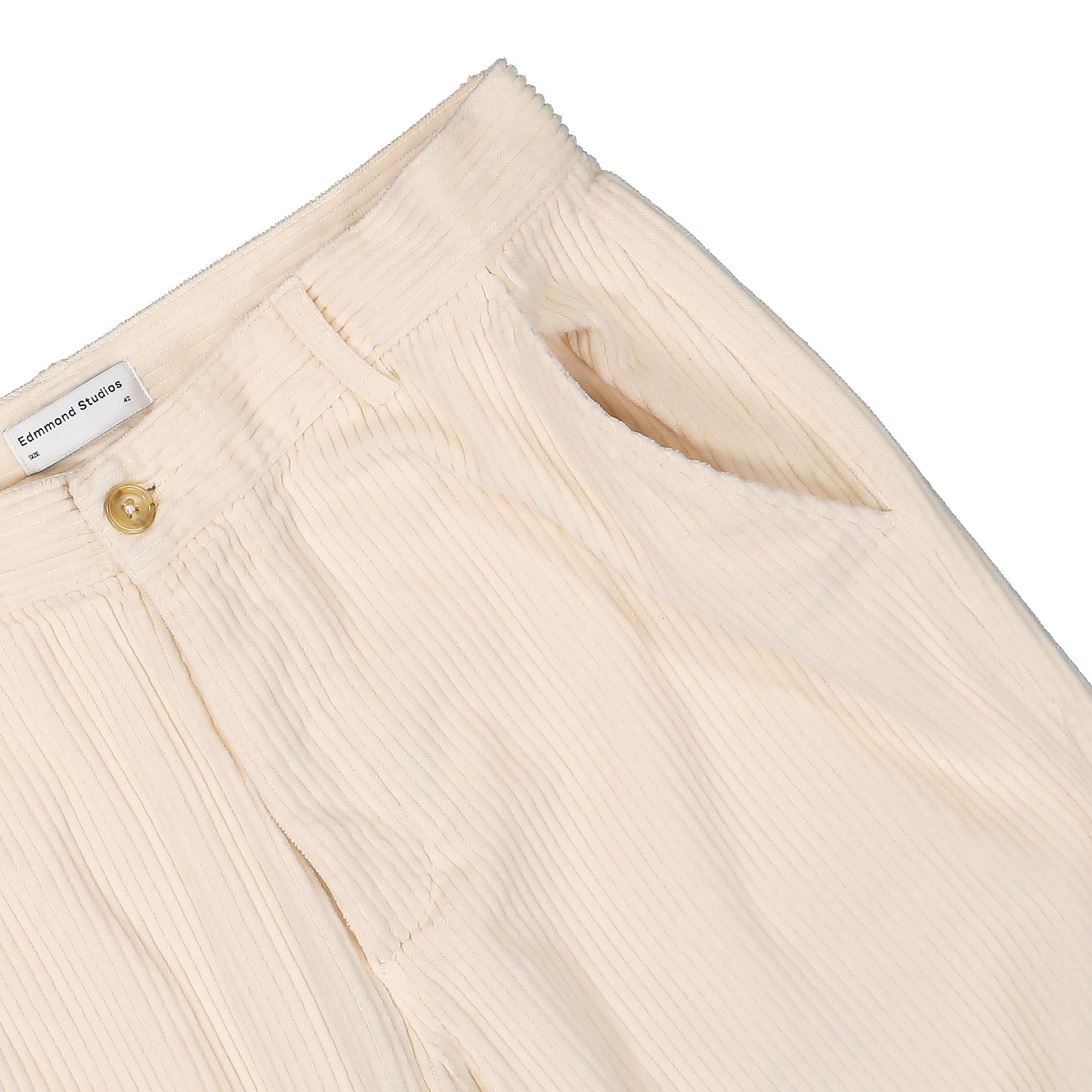 Edmmond Studios Jorge Pants Plain Off White Casual Pants Detail view 1 | Overkill