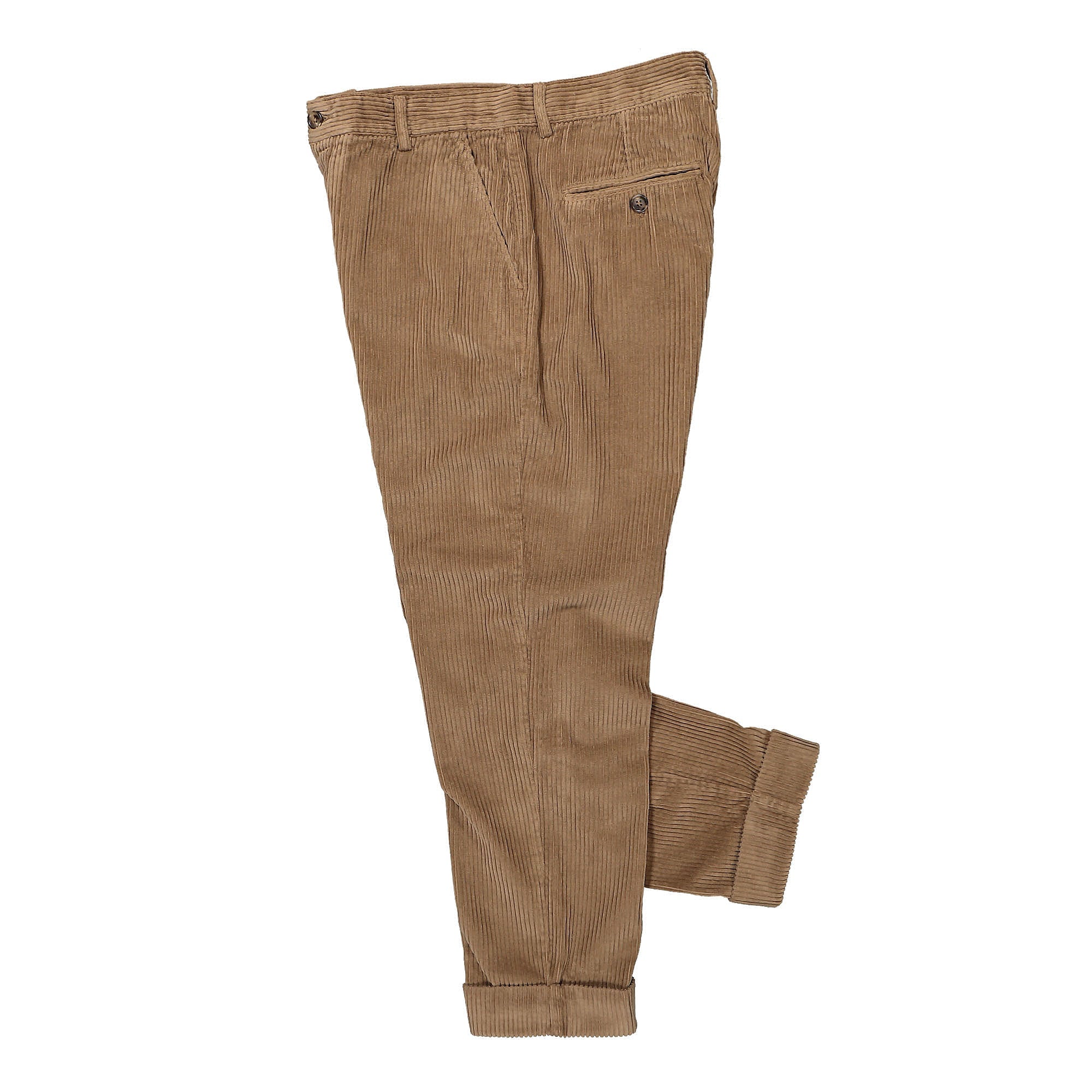 Edmmond Studios Jorge Pants Plain Brown Casual Pants Close-up | Overkill