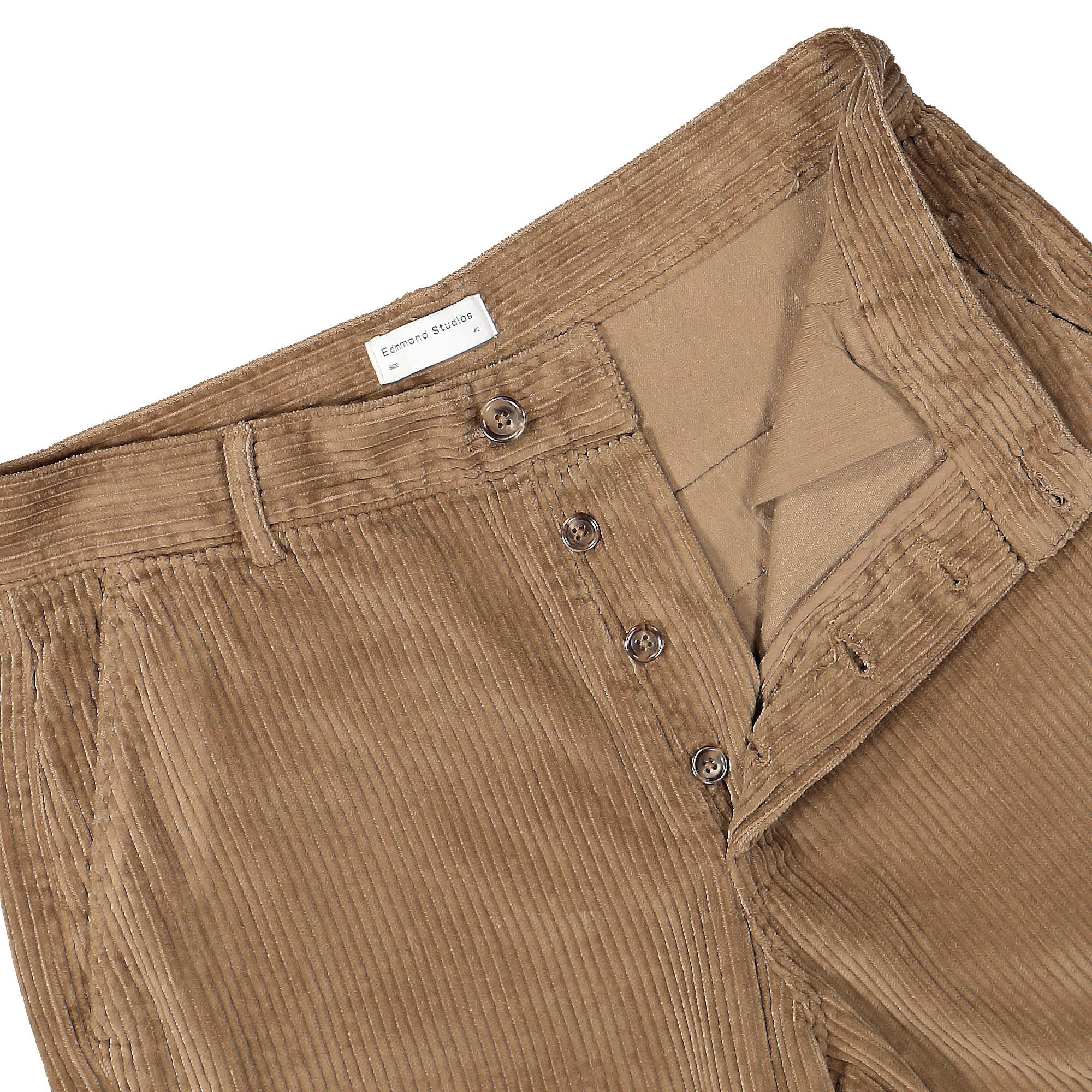 Edmmond Studios Jorge Pants Plain Brown Casual Pants Detailfoto | Overkill