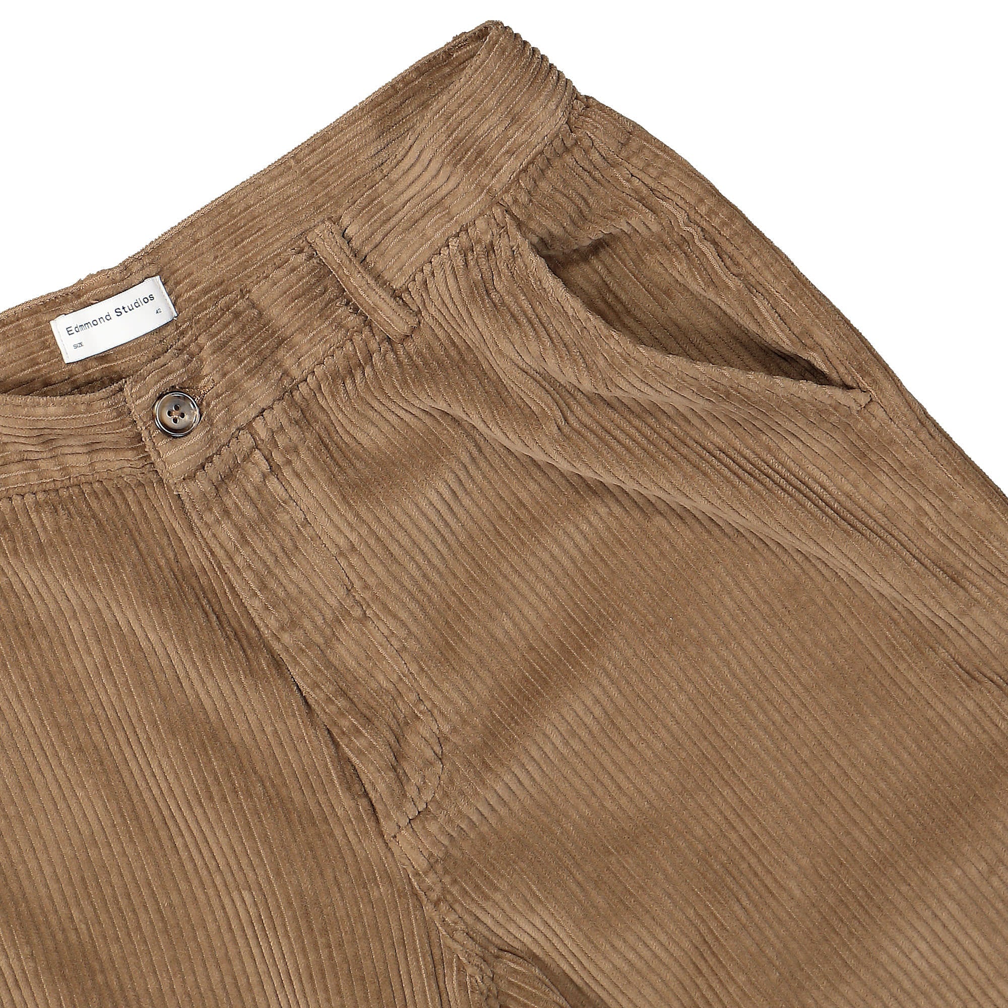 Edmmond Studios Jorge Pants Plain Brown Casual Pants Detail view 1 | Overkill