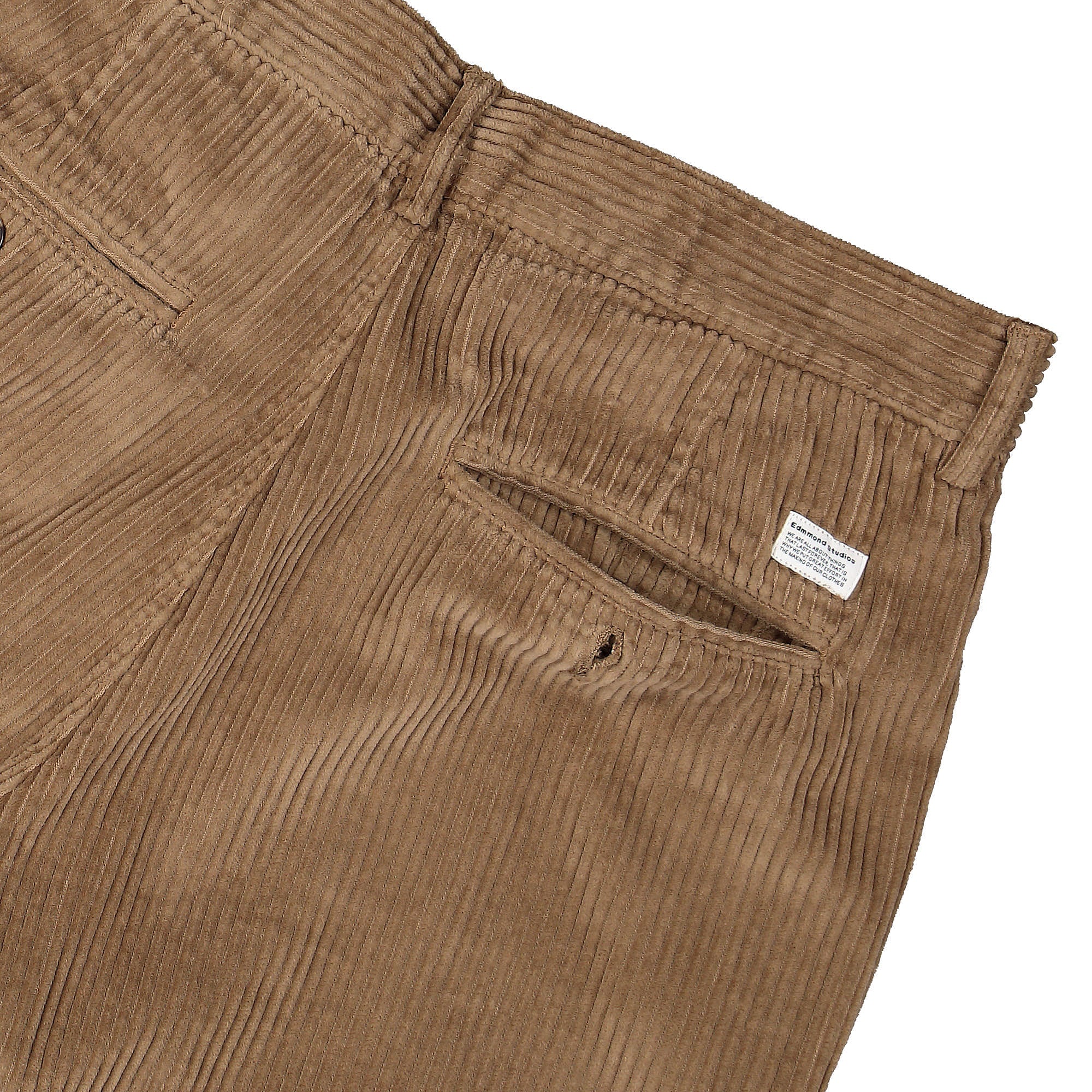 Edmmond Studios Jorge Pants Plain Brown Casual Pants Detail view 2 | Overkill
