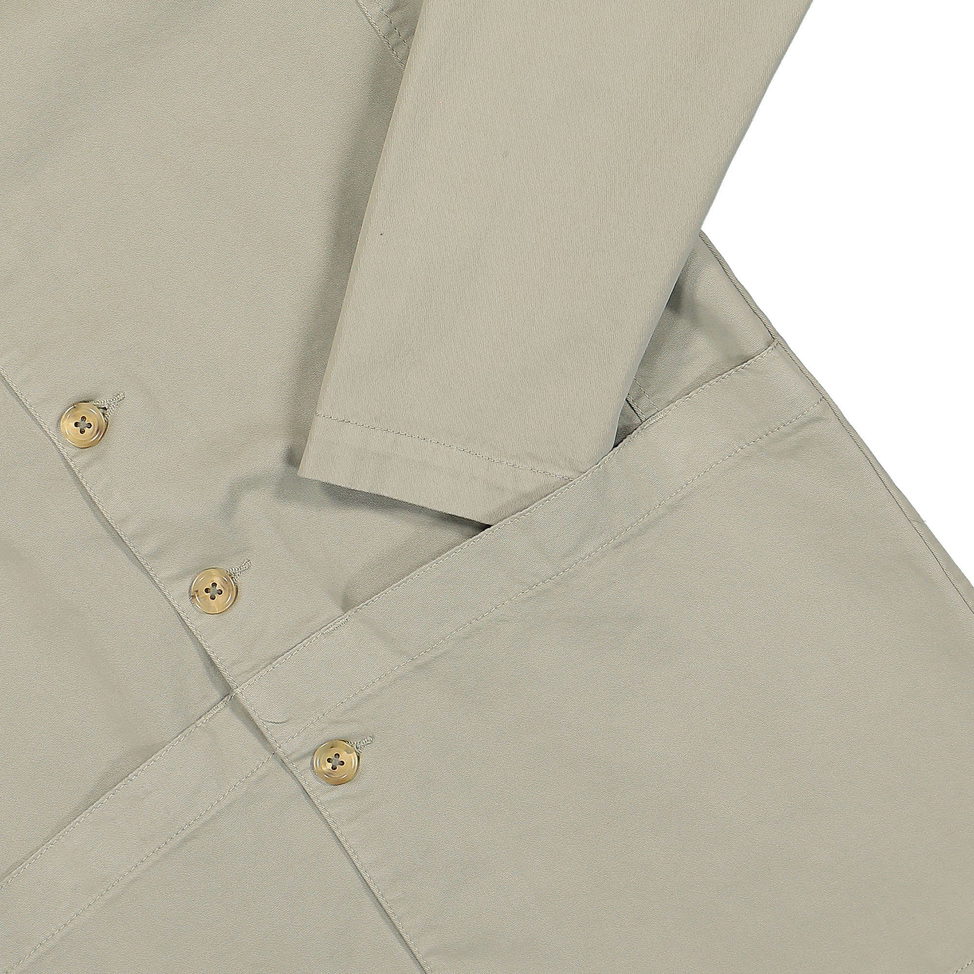 Edmmond Studios Lab Jacket Plain Olive Jackets Detailfoto | Overkill