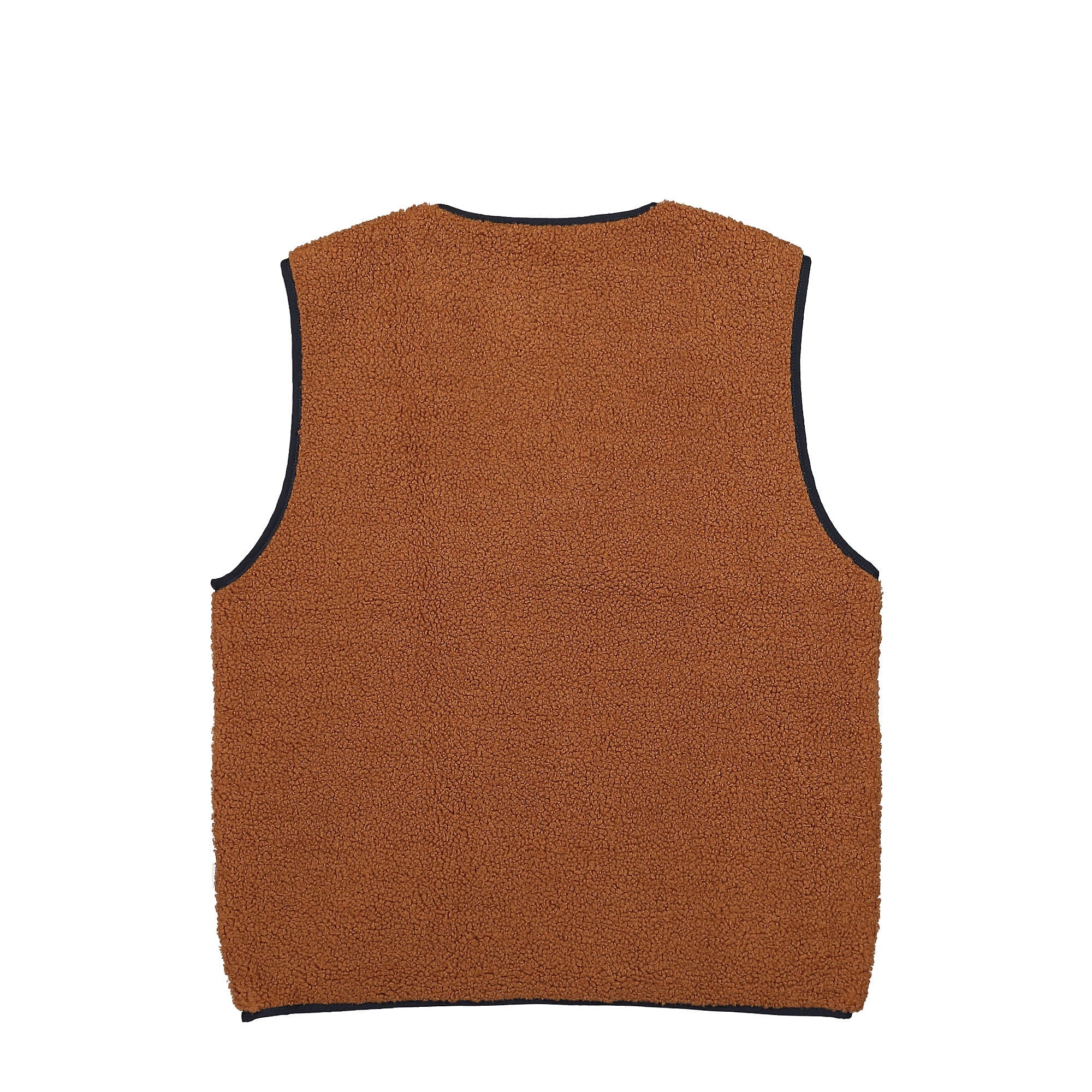 Edmmond Studios Shearling Vest Plain Brown Vests Material | Overkill