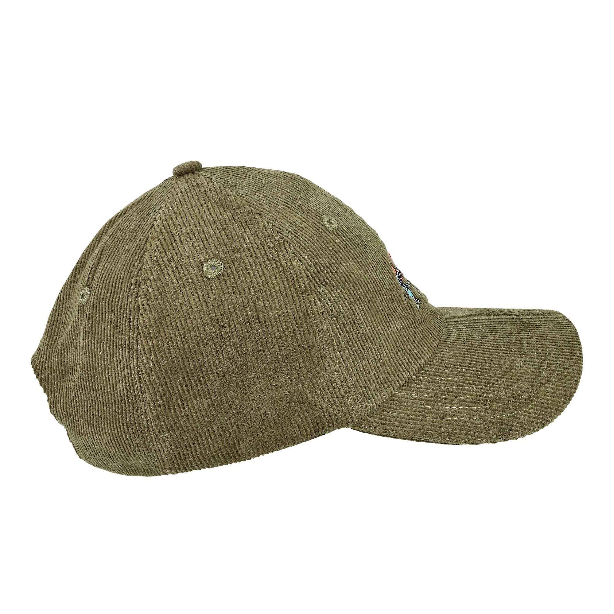 Edmmond Studios Psychedelic Magic Cap Plain Khaki Caps Close-up | Overkill