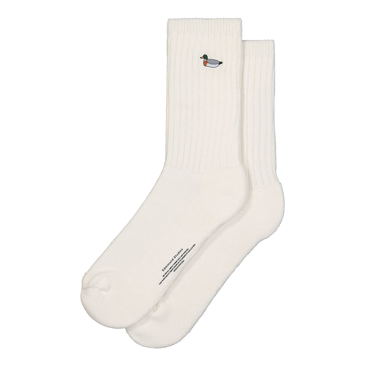 Edmmond Studios Duck Socks 322-94-01010 Socks Plain Off White | Overkill