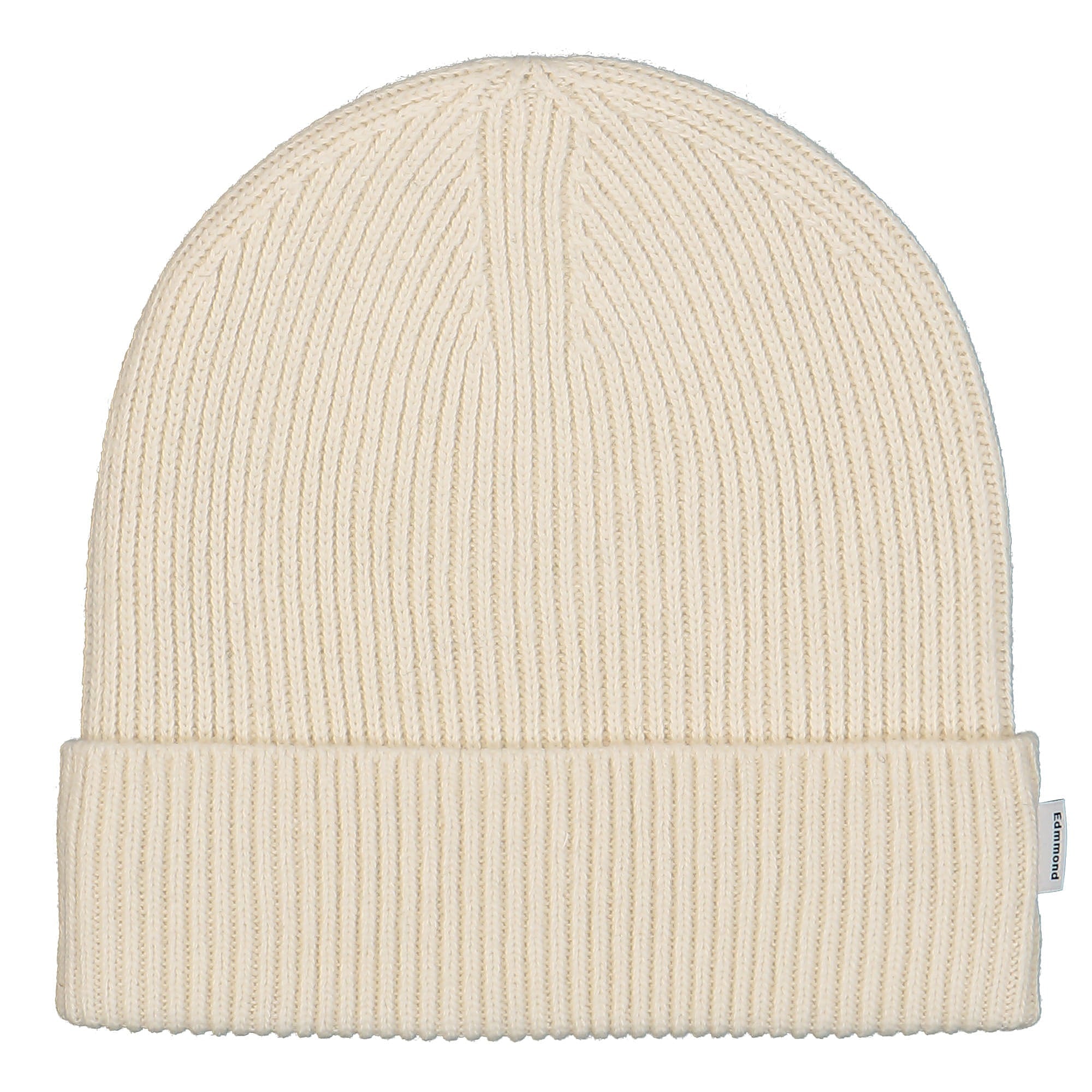 Edmmond Studios Knit Beanie Plain Beige Beanies 322-96-01050 | Overkill