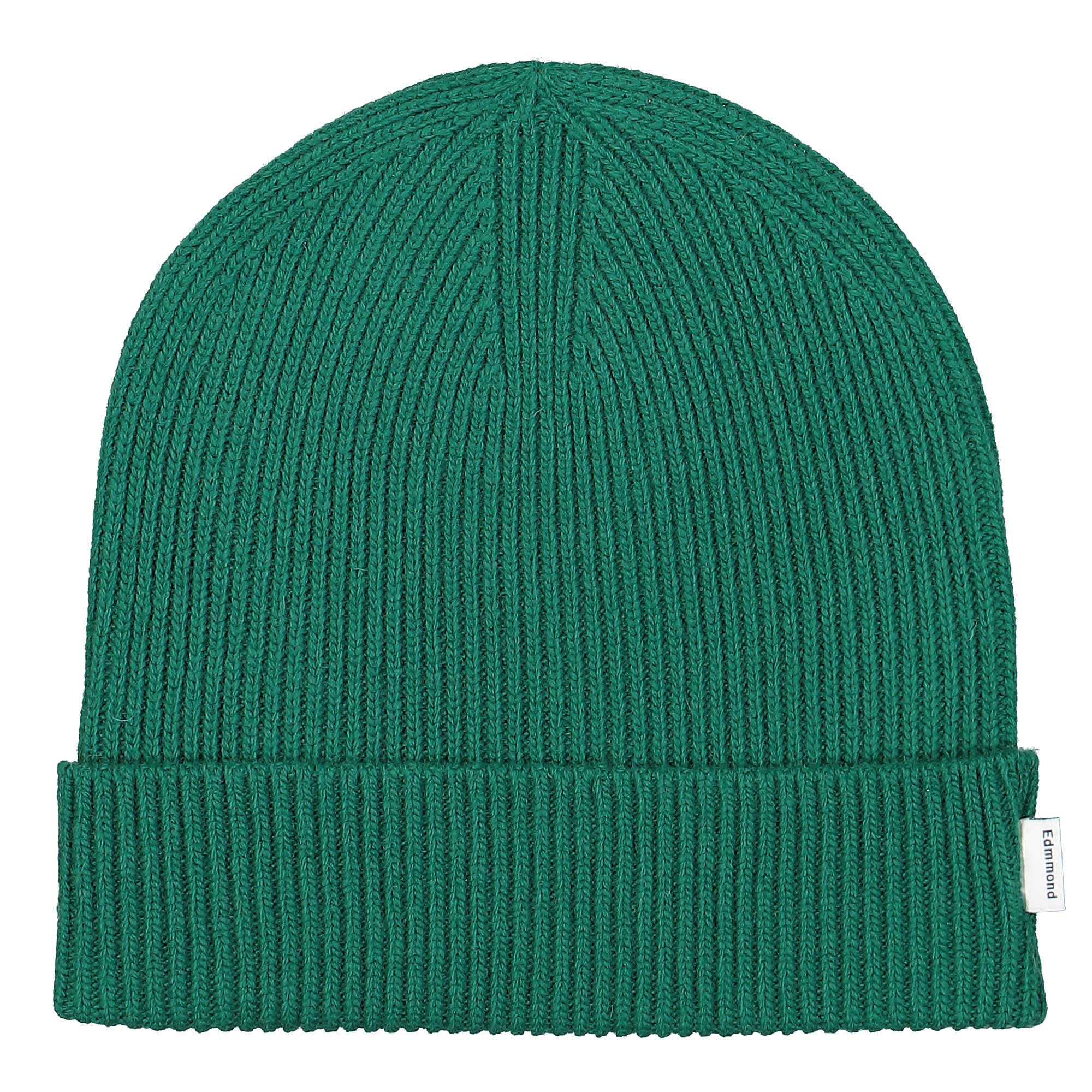 Edmmond Studios Knit Beanie Plain Green Beanies 322-96-01650 | Overkill