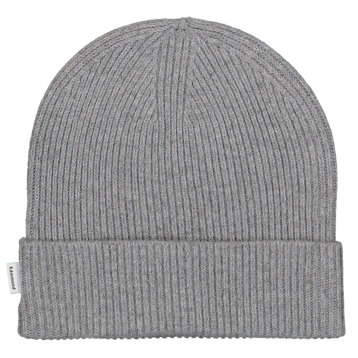 Edmmond Studios Knit Beanie Plain Light Grey Melange Beanies Material | Overkill