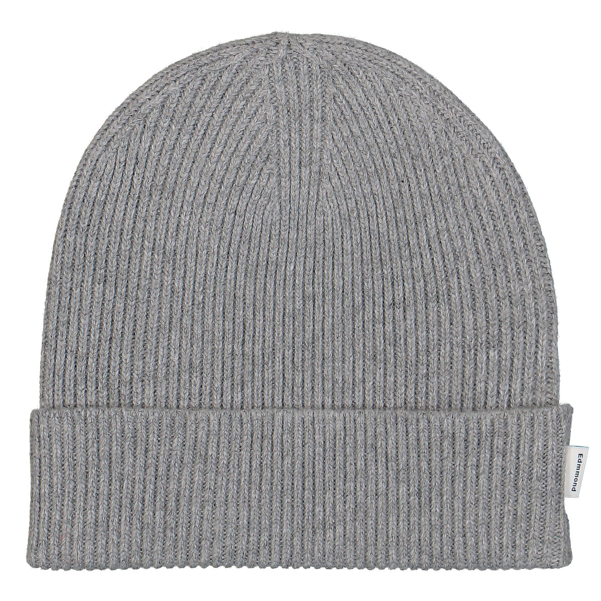 Edmmond Studios Knit Beanie Plain Light Grey Melange Beanies 322-96-01820 | Overkill