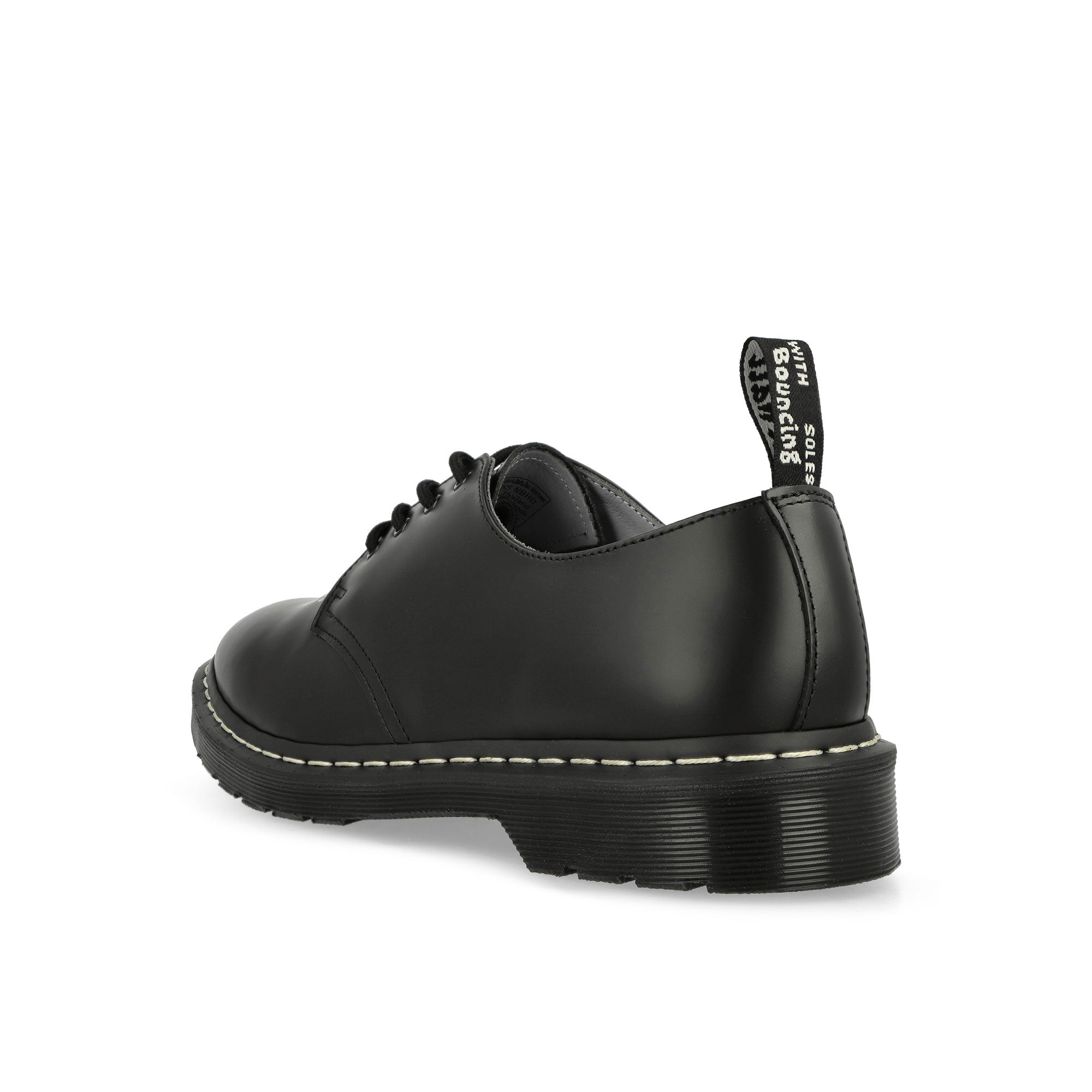 Dr. Martens Smiths Smooth Black Low Top Sneakers Material | Overkill