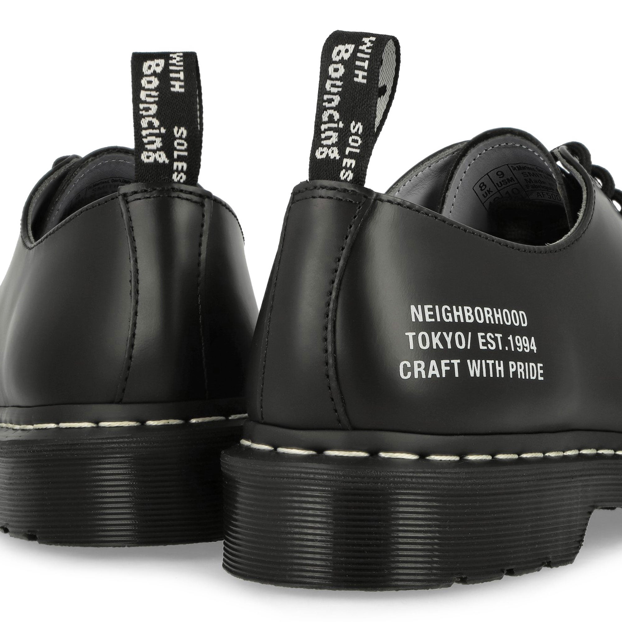 Dr. Martens Smiths Smooth Black Low Top Sneakers Detail View 1 | Overkill