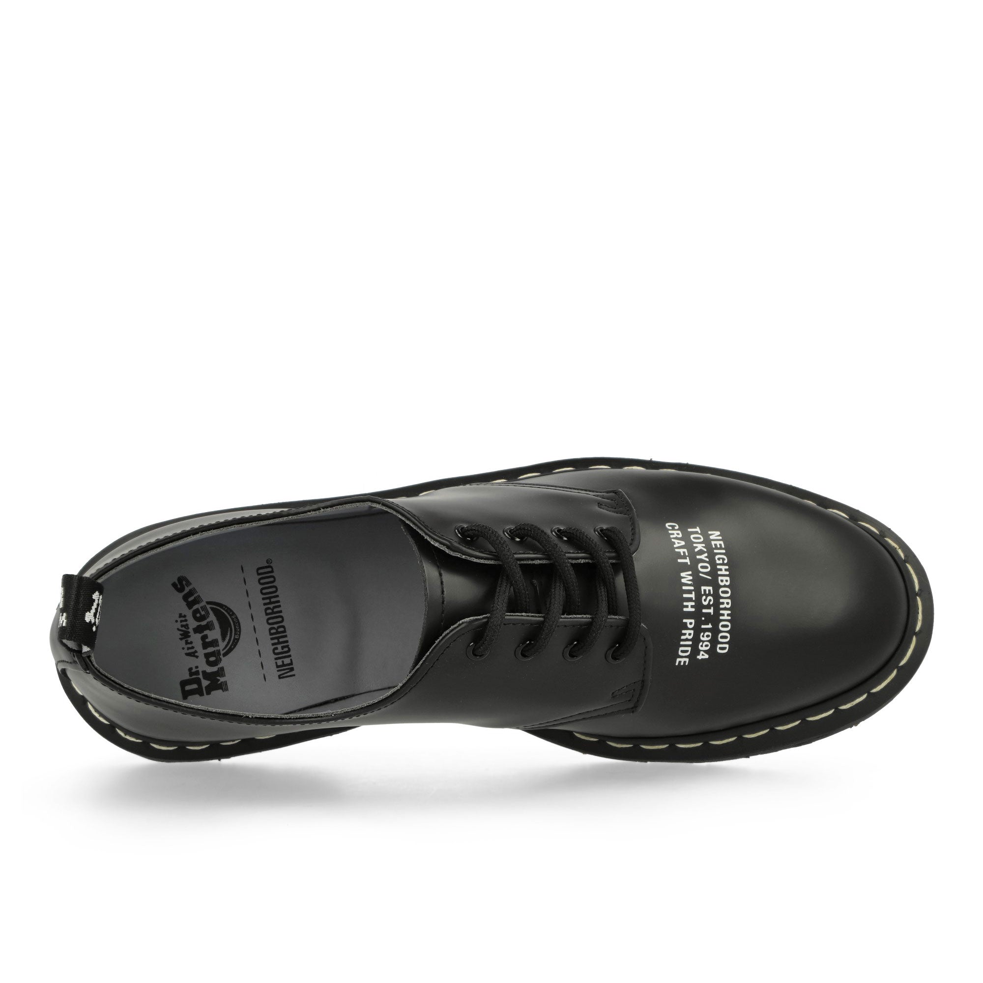 Dr. Martens Smiths Smooth Black Low Top Sneakers Detail View 2 | Overkill