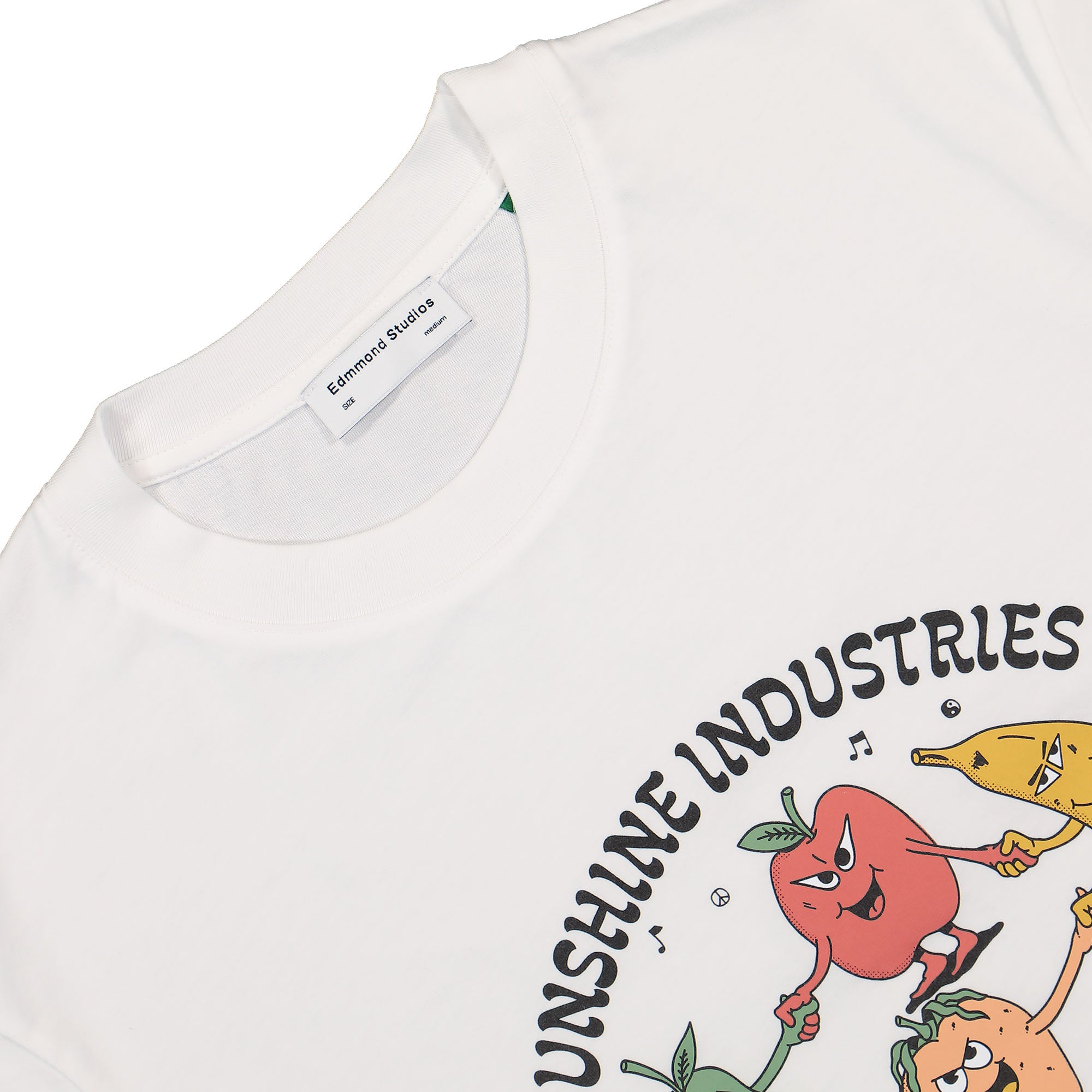 Edmmond Studios Local Fresh T-Shirt Plain White T-Shirts Close-up | Overkill