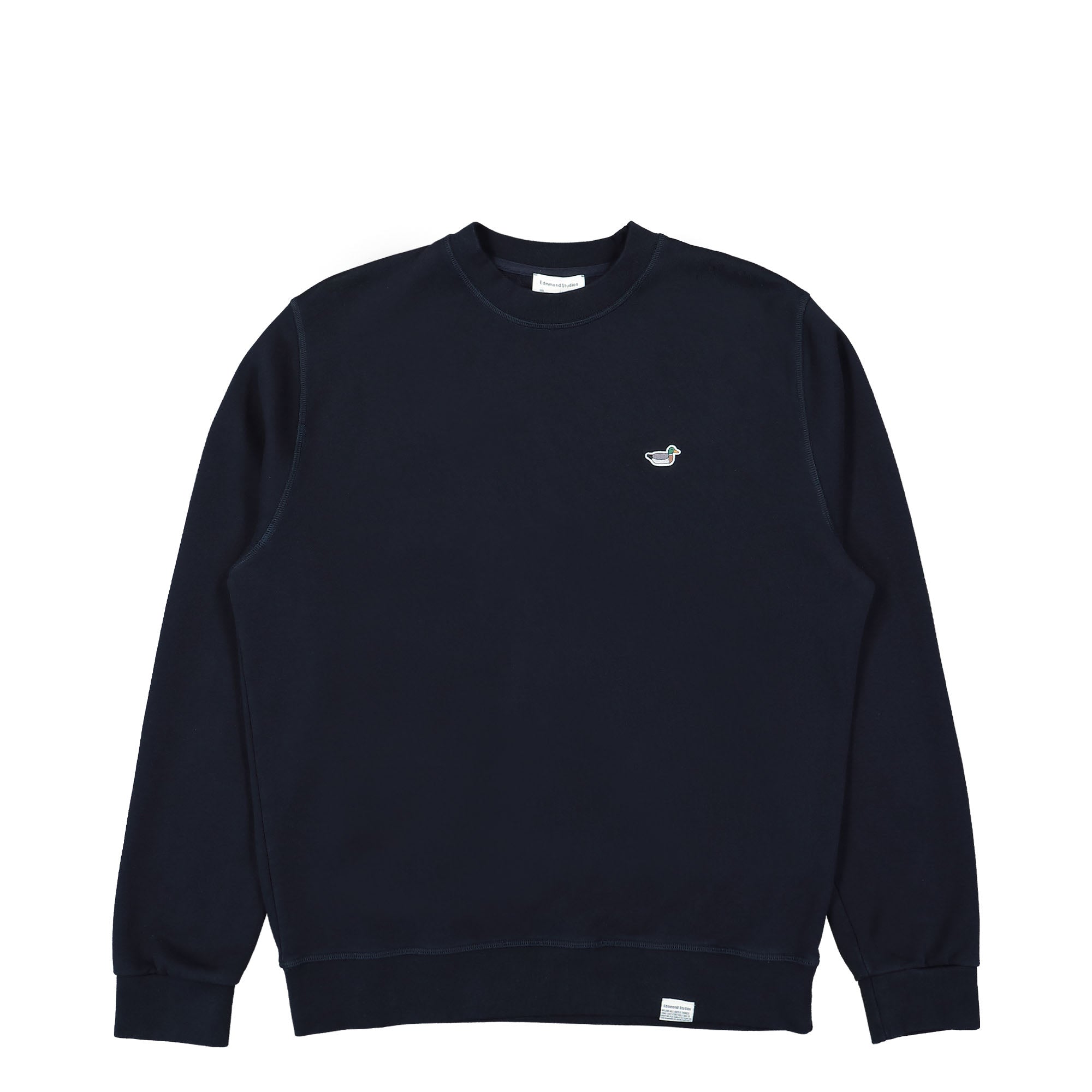 Edmmond Studios Duck Patch Sweater Plain Navy Sweatshirts 323-40-29590 | Overkill