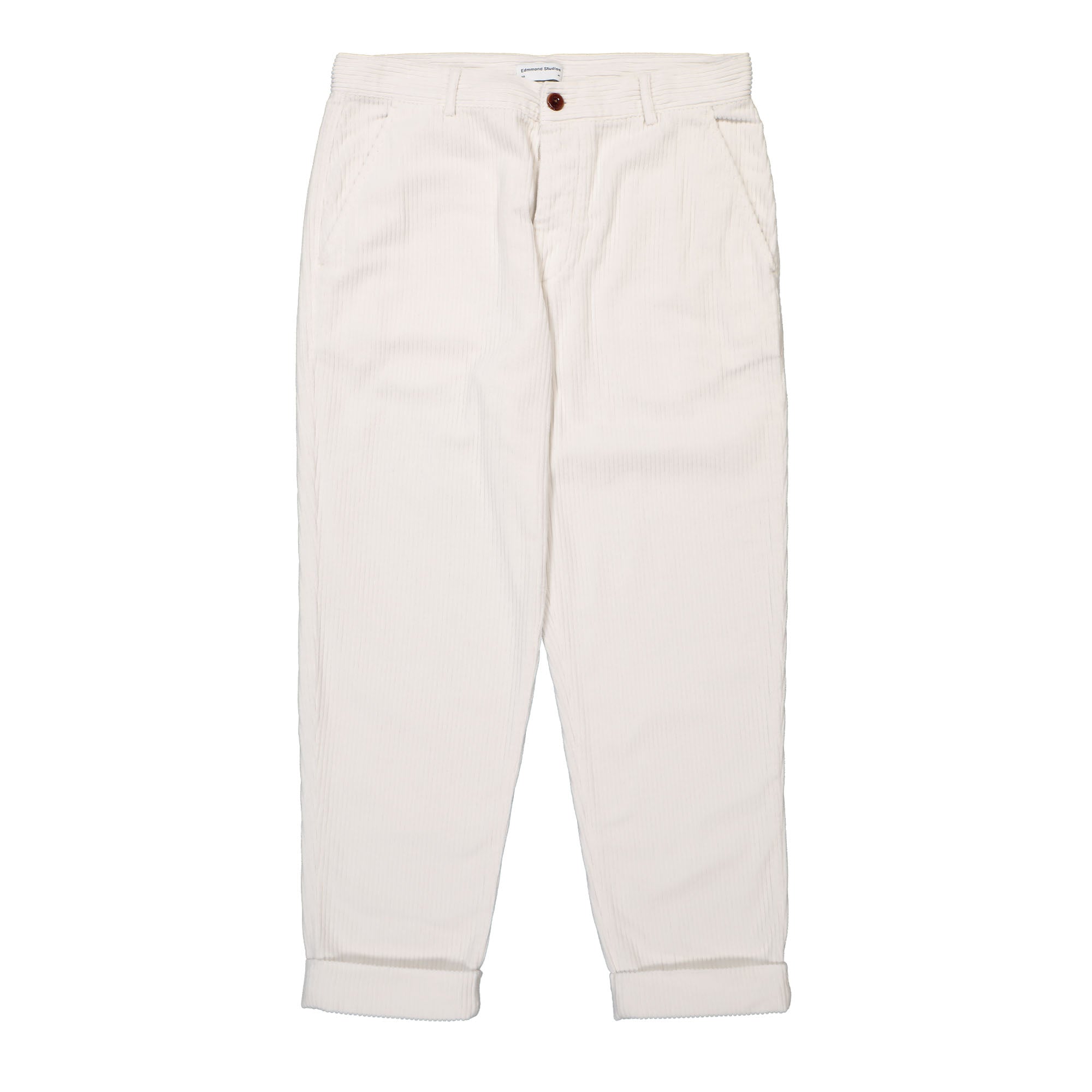 Edmmond Studios Jorge Pants Plain Off White Casual Pants 323-50-01010 | Overkill