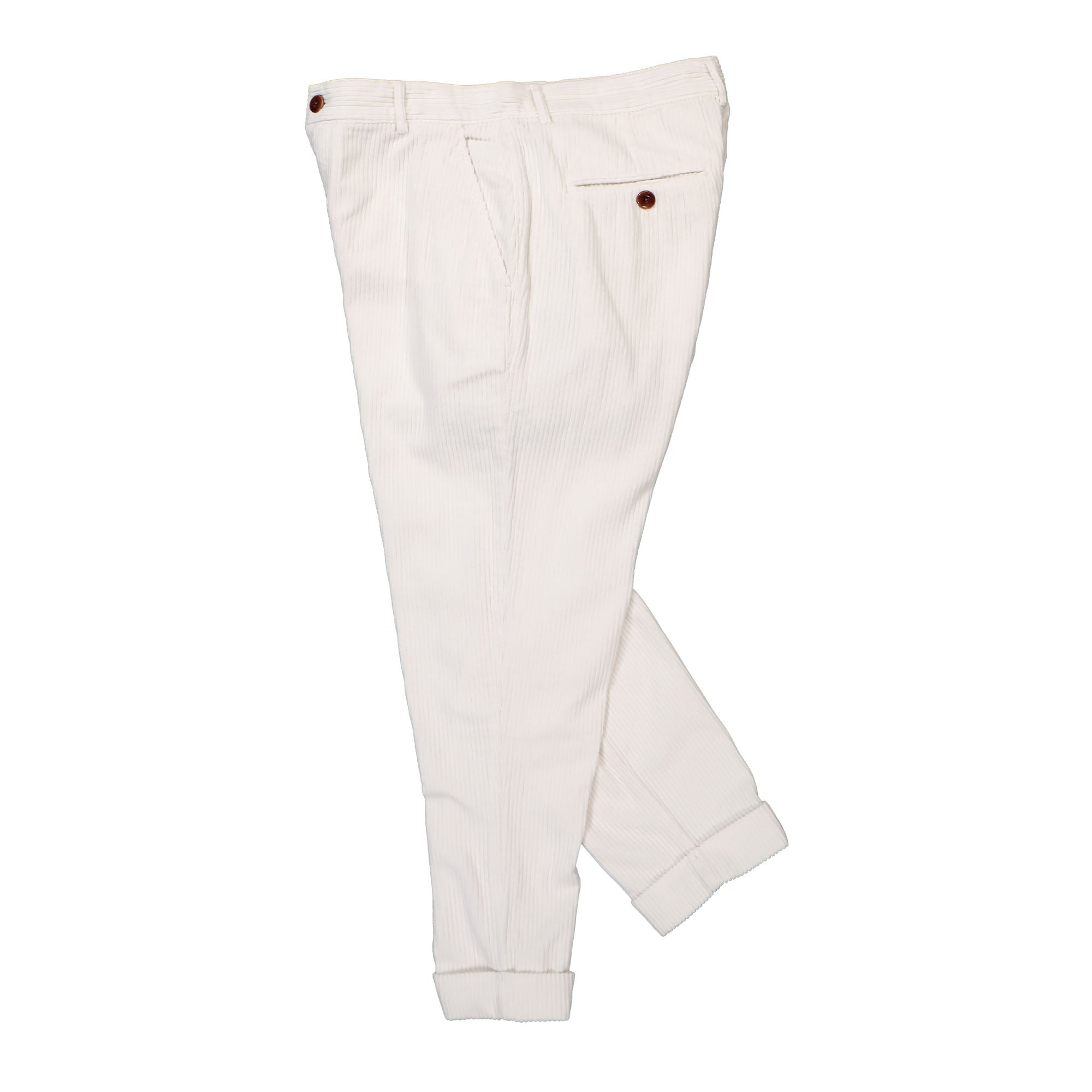 Edmmond Studios Jorge Pants Plain Off White Casual Pants Close-up | Overkill