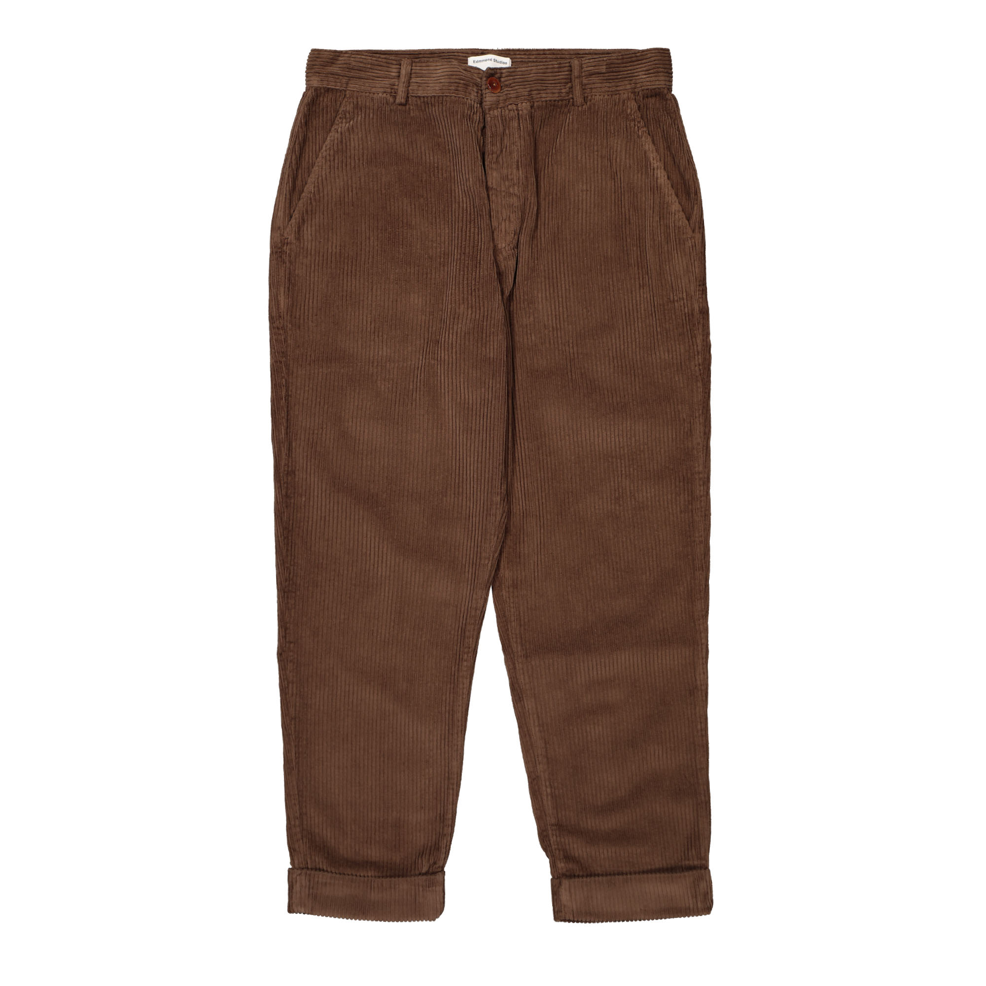 Edmmond Studios Jorge Pants Plain Brown Casual Pants 323-50-01750 | Overkill