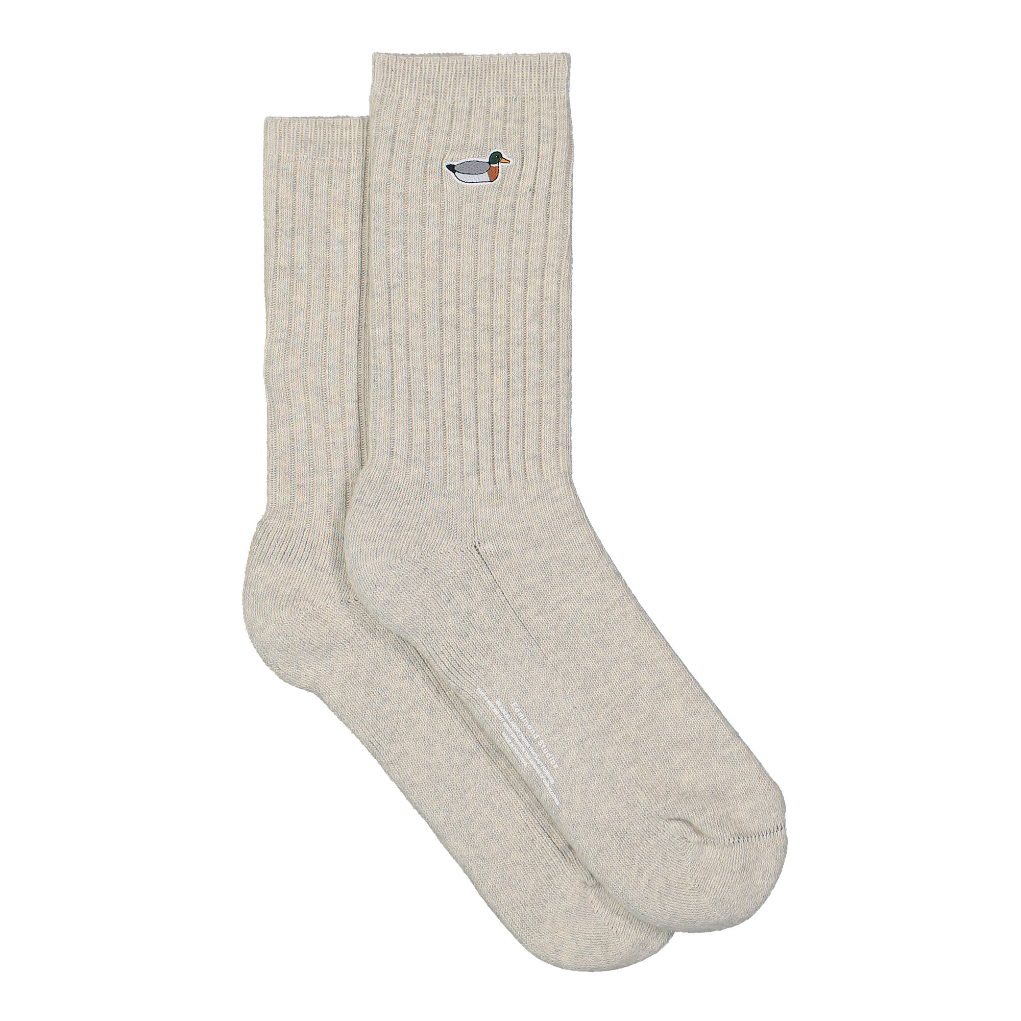 Edmmond Studios Duck Socks Light Grey Melange Socks Material | Overkill
