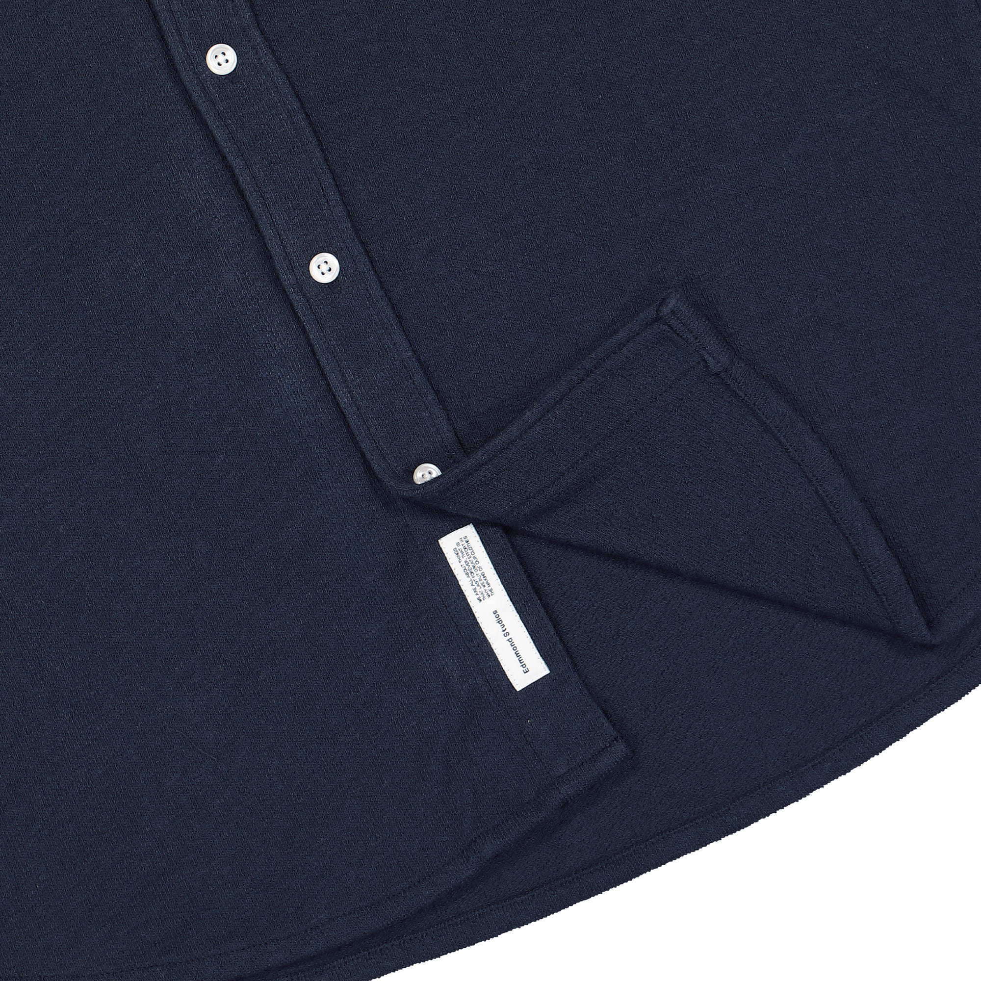 Edmmond Studios Crisp Shirt Navy Shirts Detailfoto | Overkill