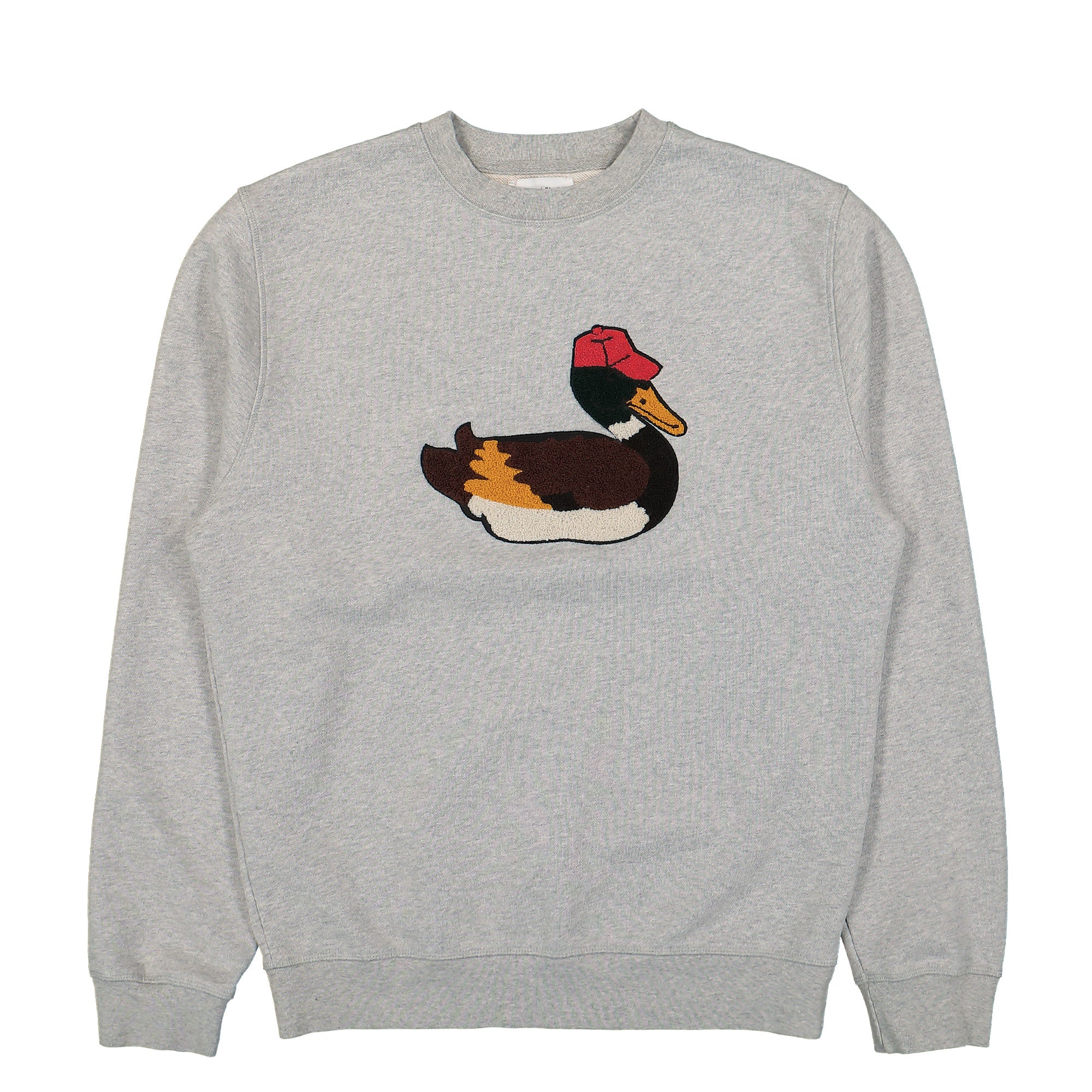 Edmmond Studios Duck Hunt Sweatshirt Plain Grey Melange Sweatshirts 324-40-01840 | Overkill