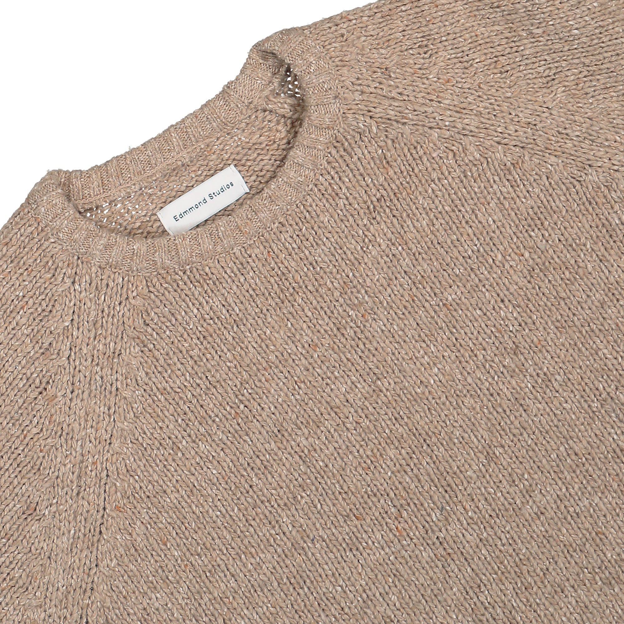 Edmmond Studios Paris Sweater Plain Tan Sweatshirts Close-up | Overkill
