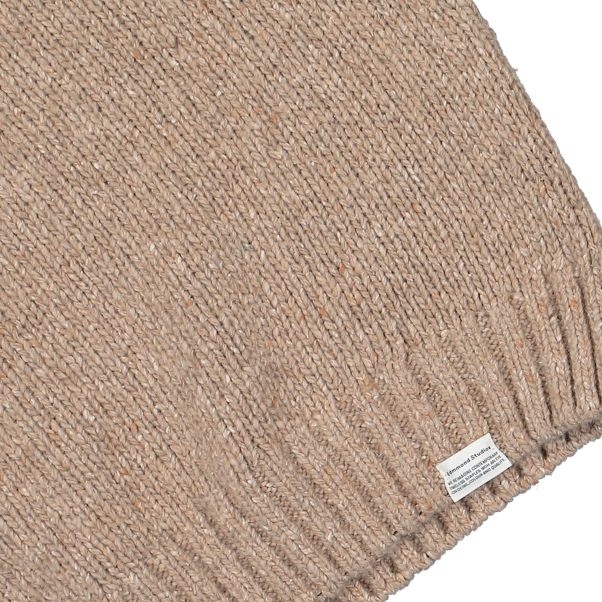 Edmmond Studios Paris Sweater Plain Tan Sweatshirts Detailfoto | Overkill