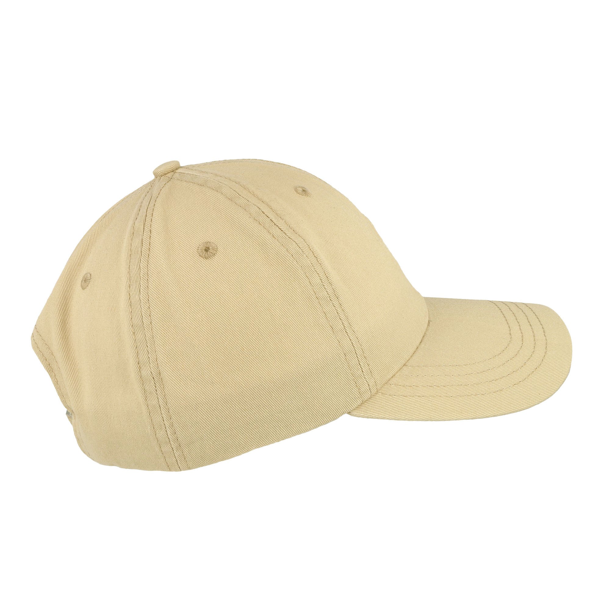 Edmmond Studios Duck Patch Cap Plain Beige Caps Close-up | Overkill