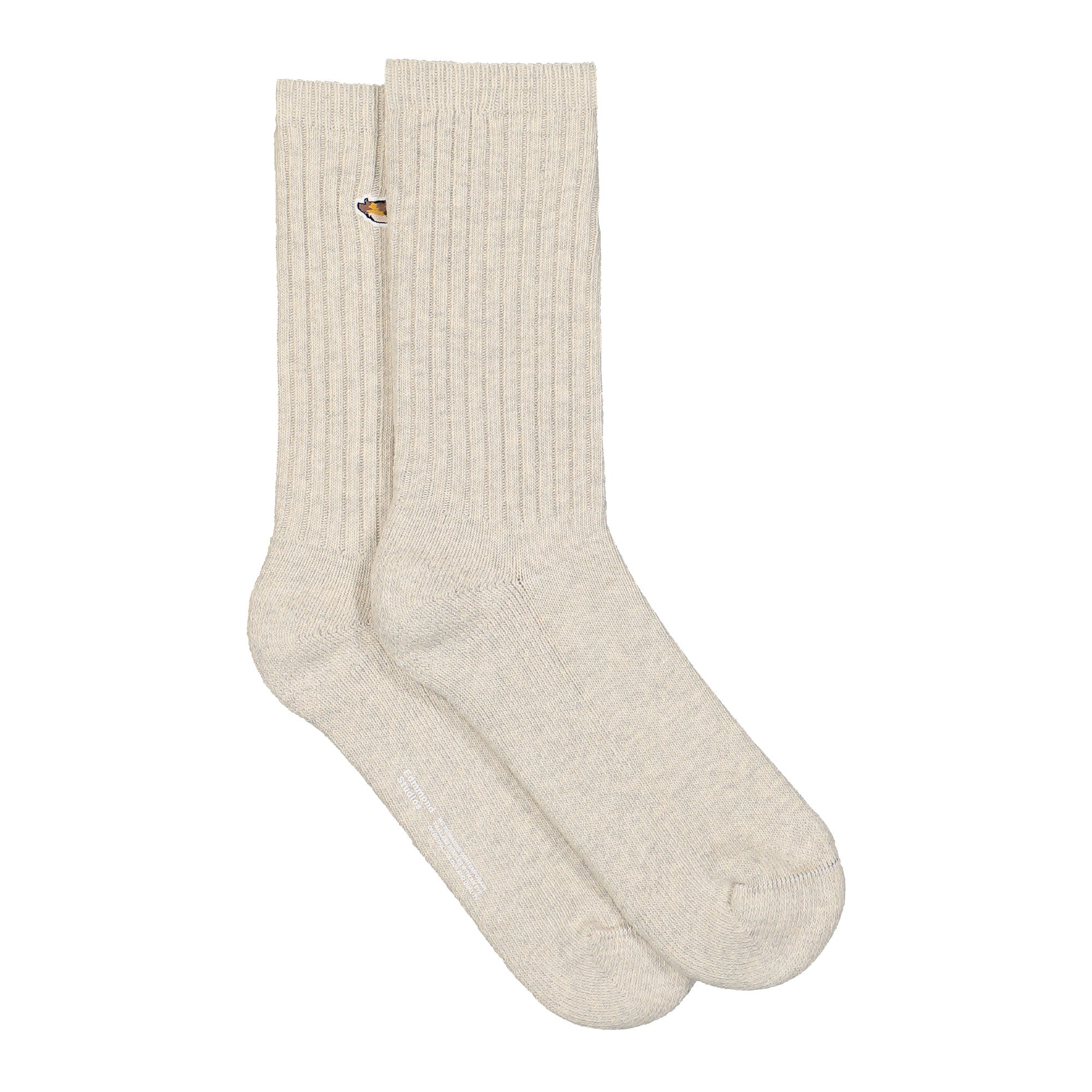 Edmmond Studios Duck Socks Plain Light Grey Melange Socks Material | Overkill