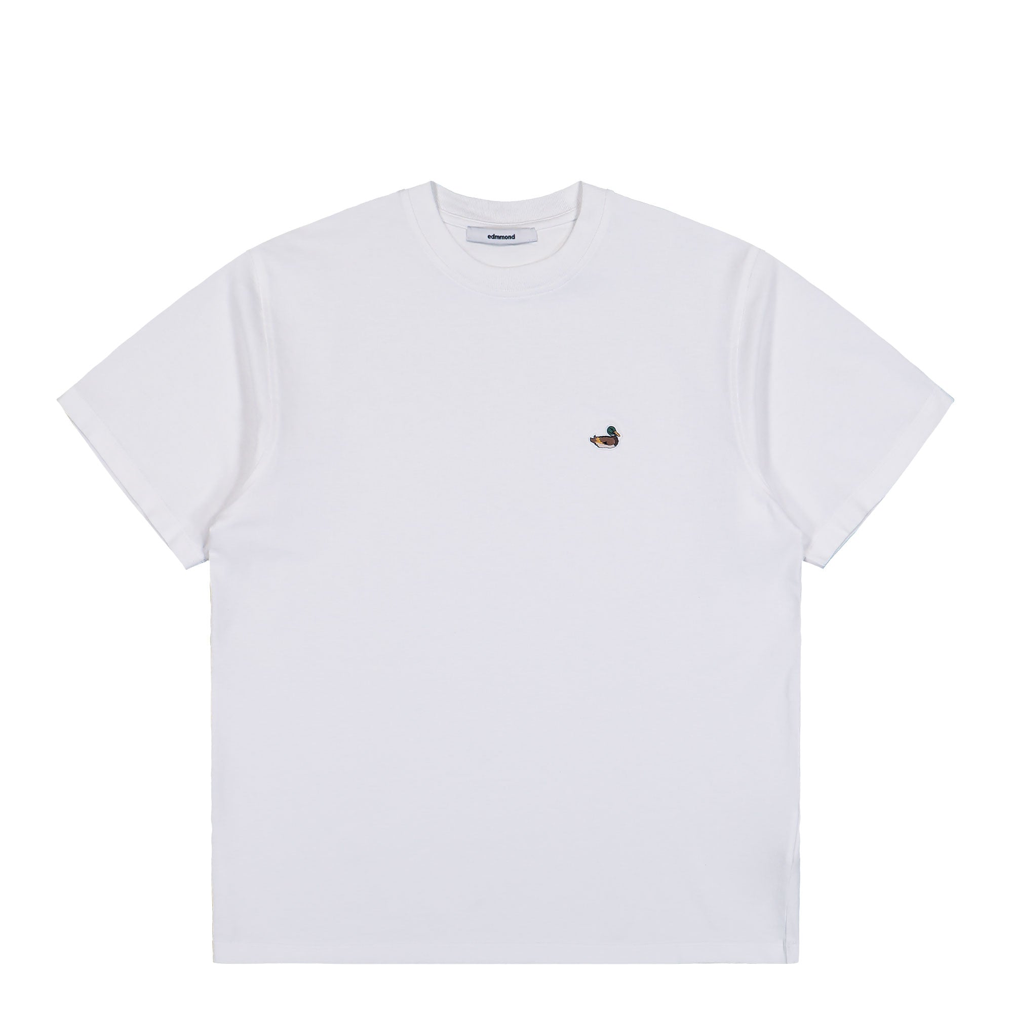 Edmmond Studios Duck Patch T-Shirt Plain White T-Shirt 325-30-01000 | Overkill