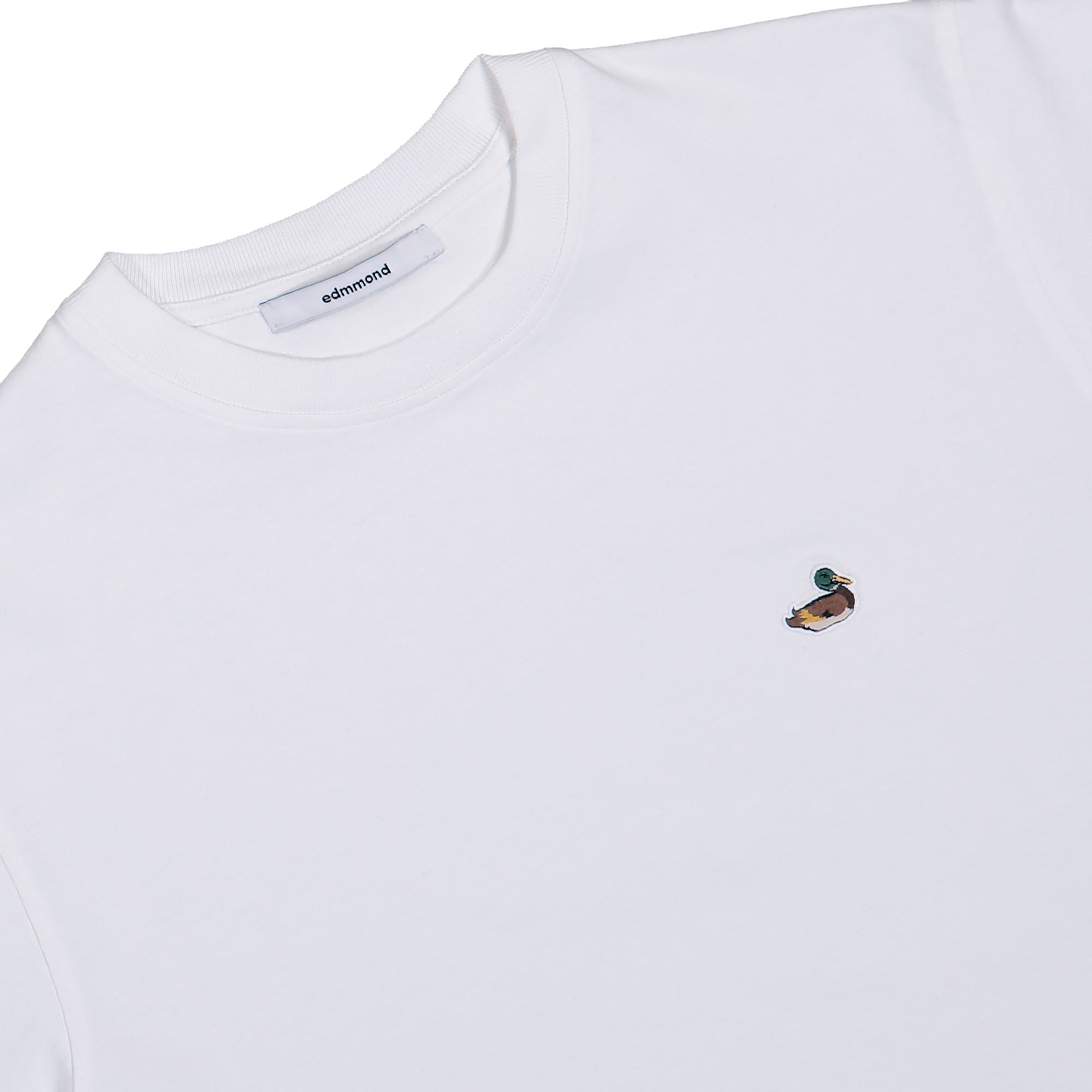 Edmmond Studios Duck Patch T-Shirt Plain White T-Shirt 325-30-01000 Detailfoto | Overkill