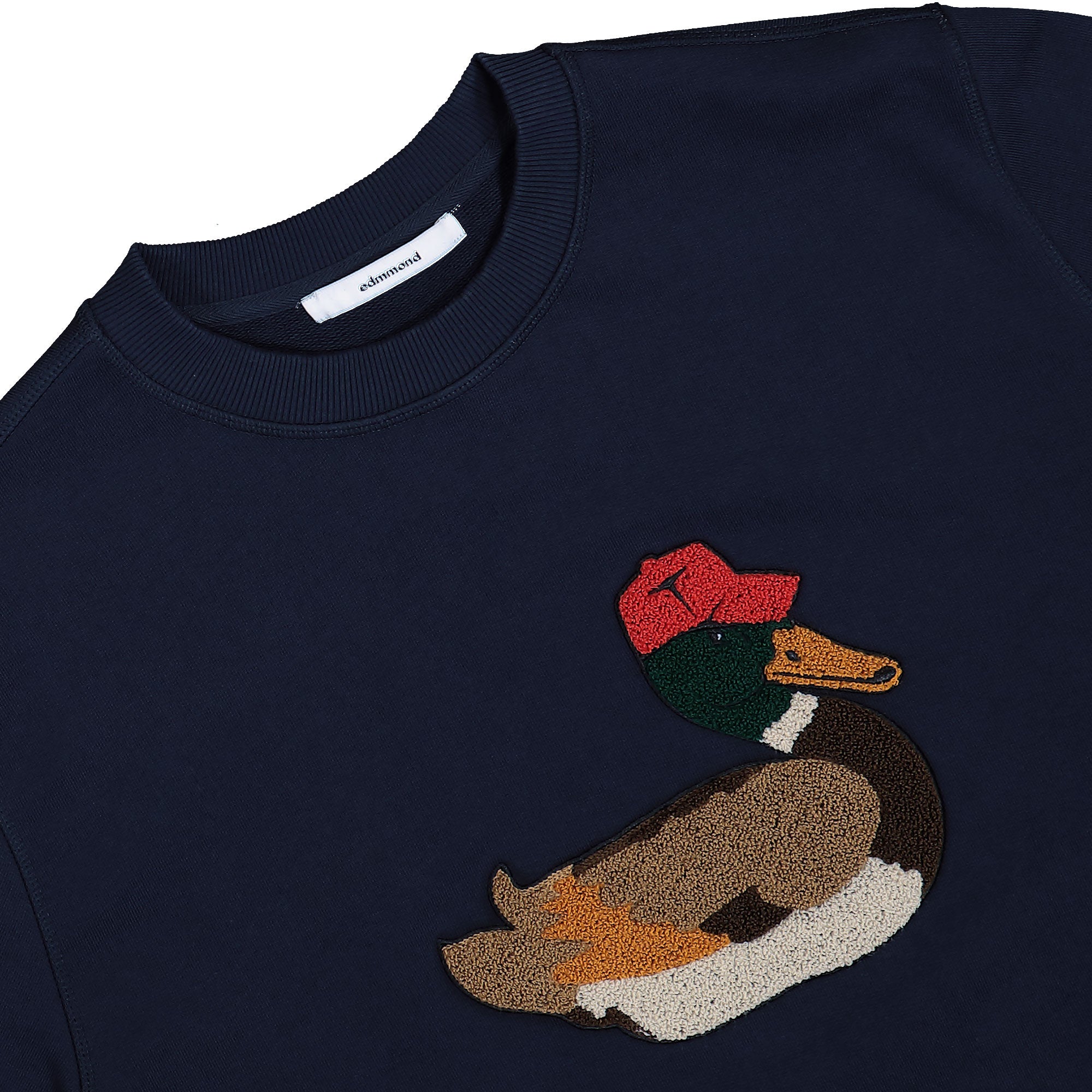 Edmmond Studios Duck Hunt Sweatshirt Plain Navy Sweatshirt 325-40-01590 Detailfoto | Overkill