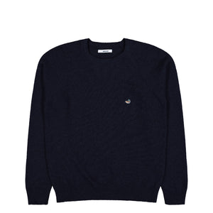Edmmond Studios Duck Patch Sweater Plain Navy Sweatshirts 325-60-01590 | Overkill
