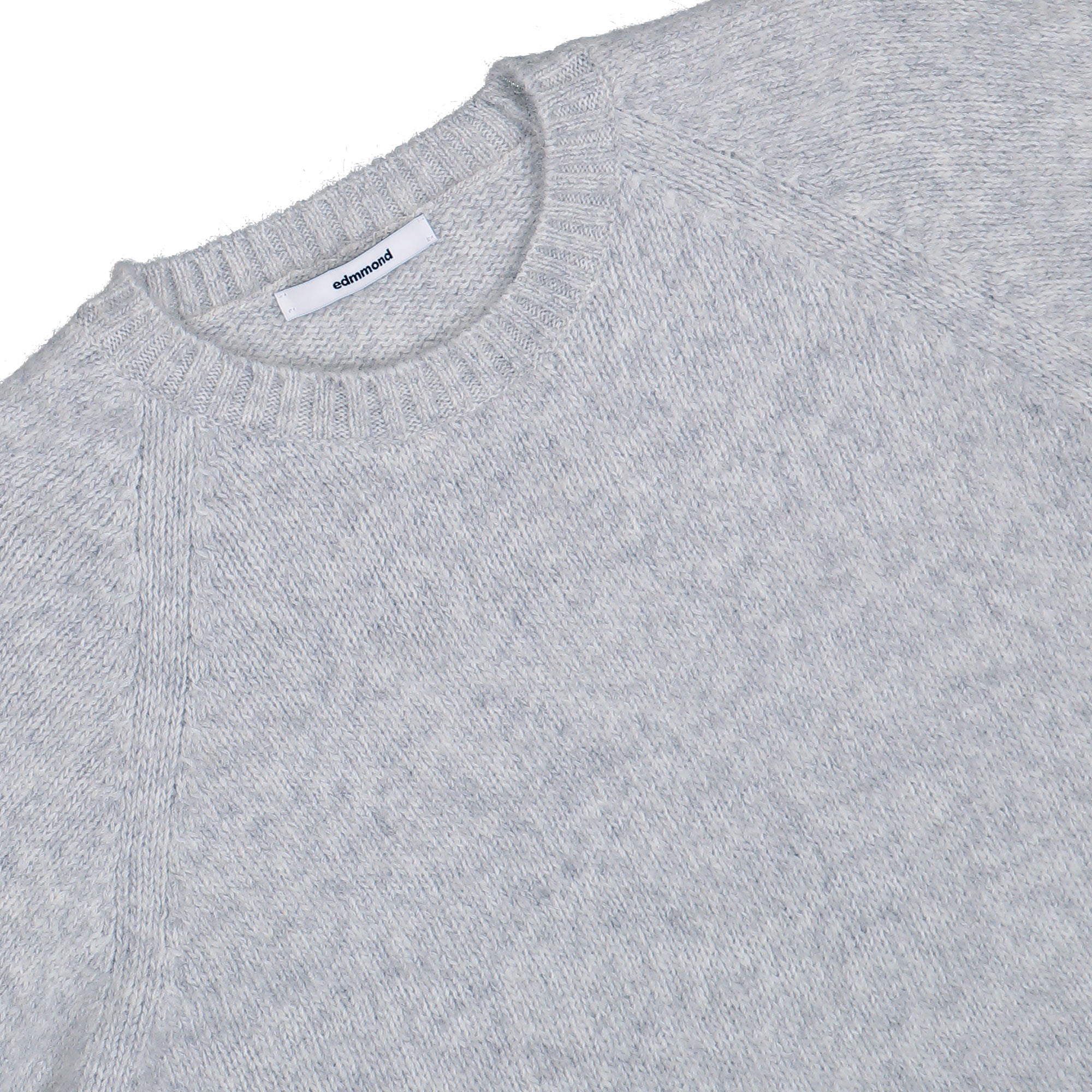 Edmmond Studios Glasgow Sweater Light Grey Melange Sweatshirts 325-60-02820 Detailfoto | Overkill