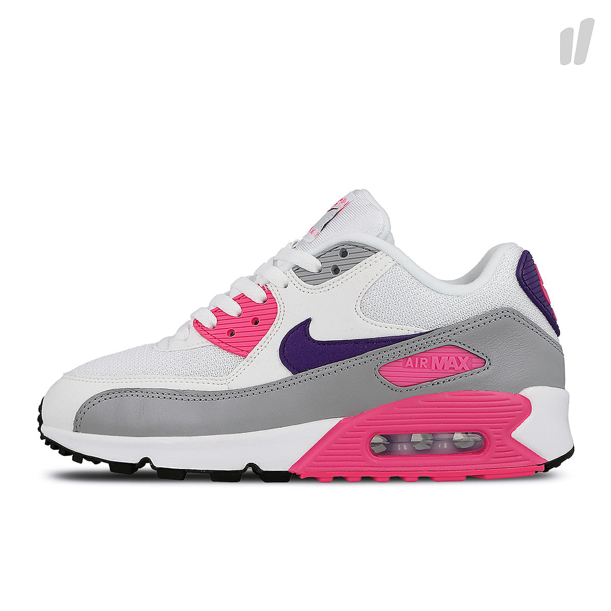 Nike wmns air max 90 White / Court Purple - Wolf Grey - Laser Pink Sneakers 325213 136 | Overkill