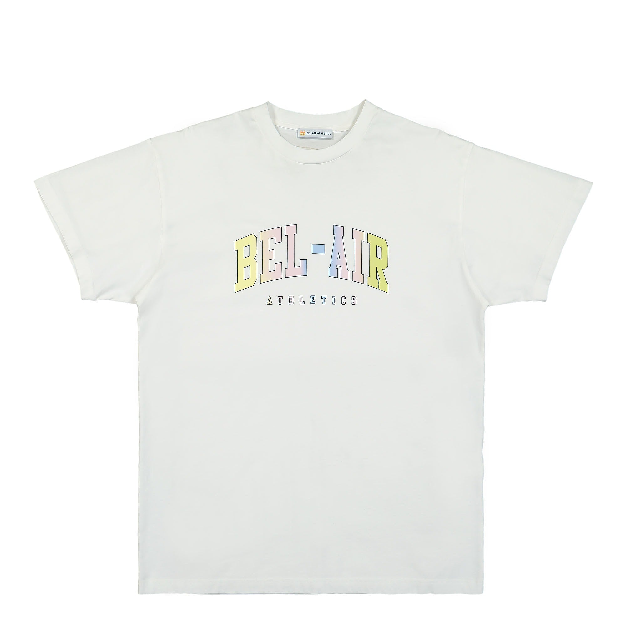 Bel-Air Athletics College T-Shirt White T-Shirts 32BELM102R | Overkill
