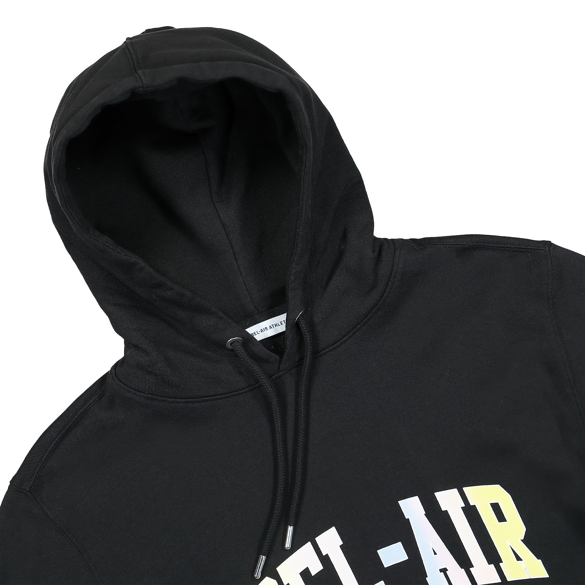 Bel-Air Athletics Regular College Hoodie Black Hoodies Close-up | Overkill
