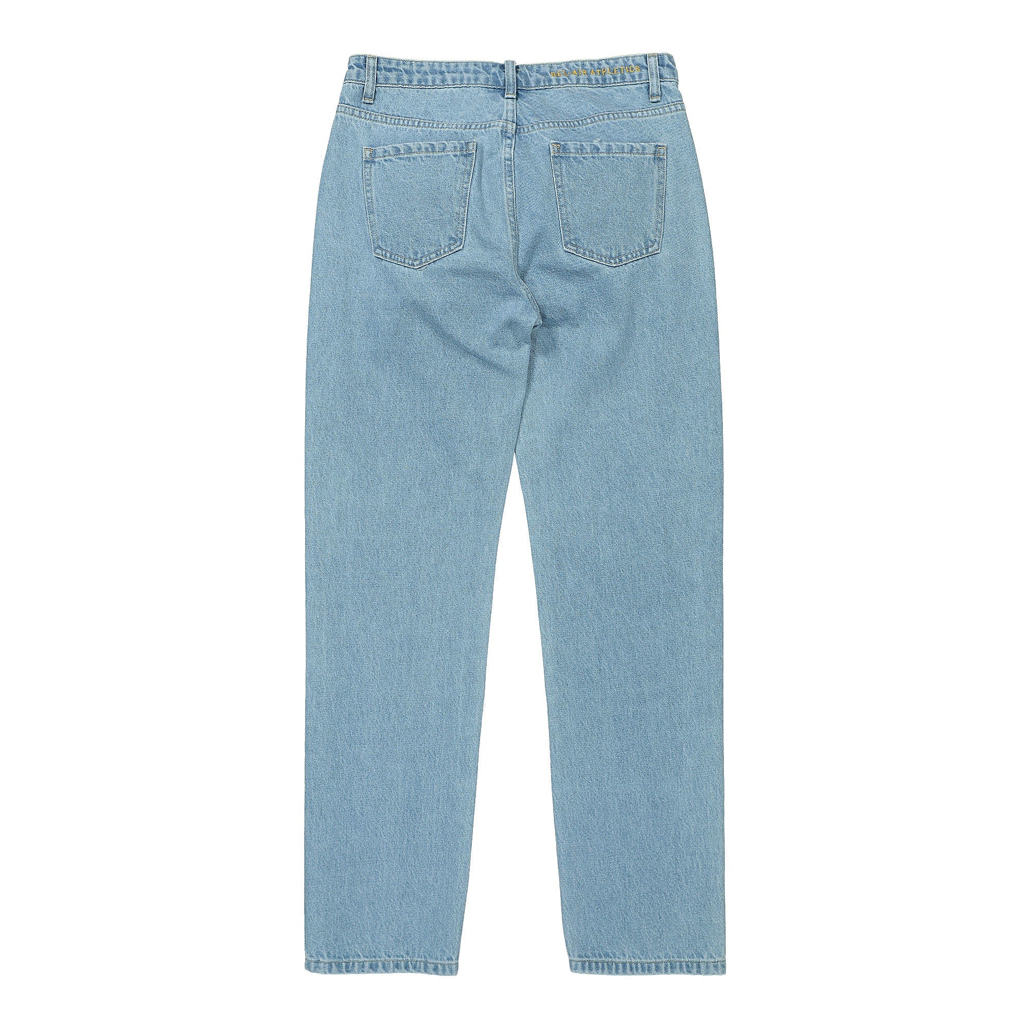 Bel-Air Athletics Academy B-A Tigers Embroidered Crest Denim Pant Blue Jeans Material | Overkill