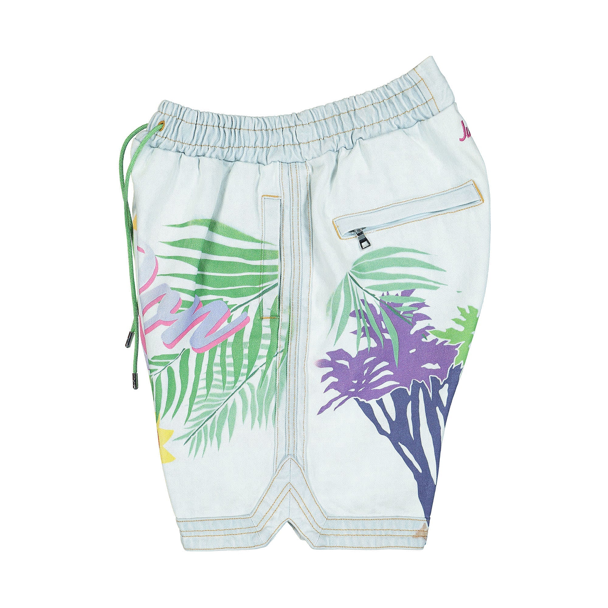 Just Don The Islanders Hawaii Short Light Blue Shorts Close-up | Overkill