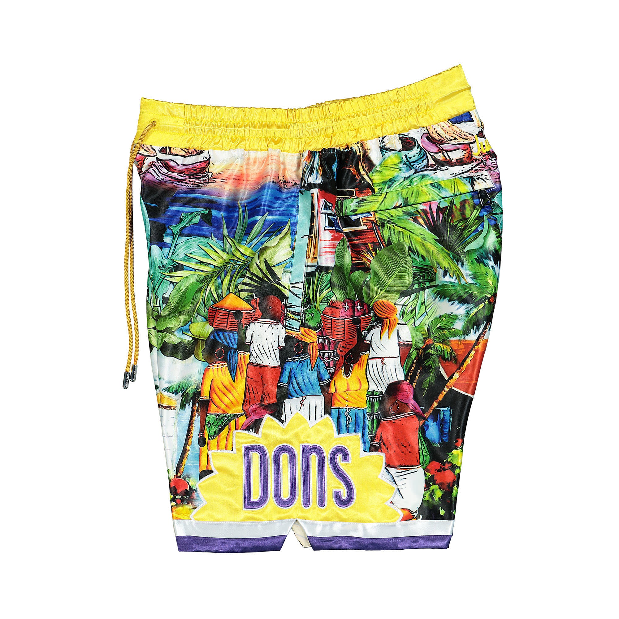 Just Don The Islanders Island Market Short Multi Shorts Close-up | Overkill