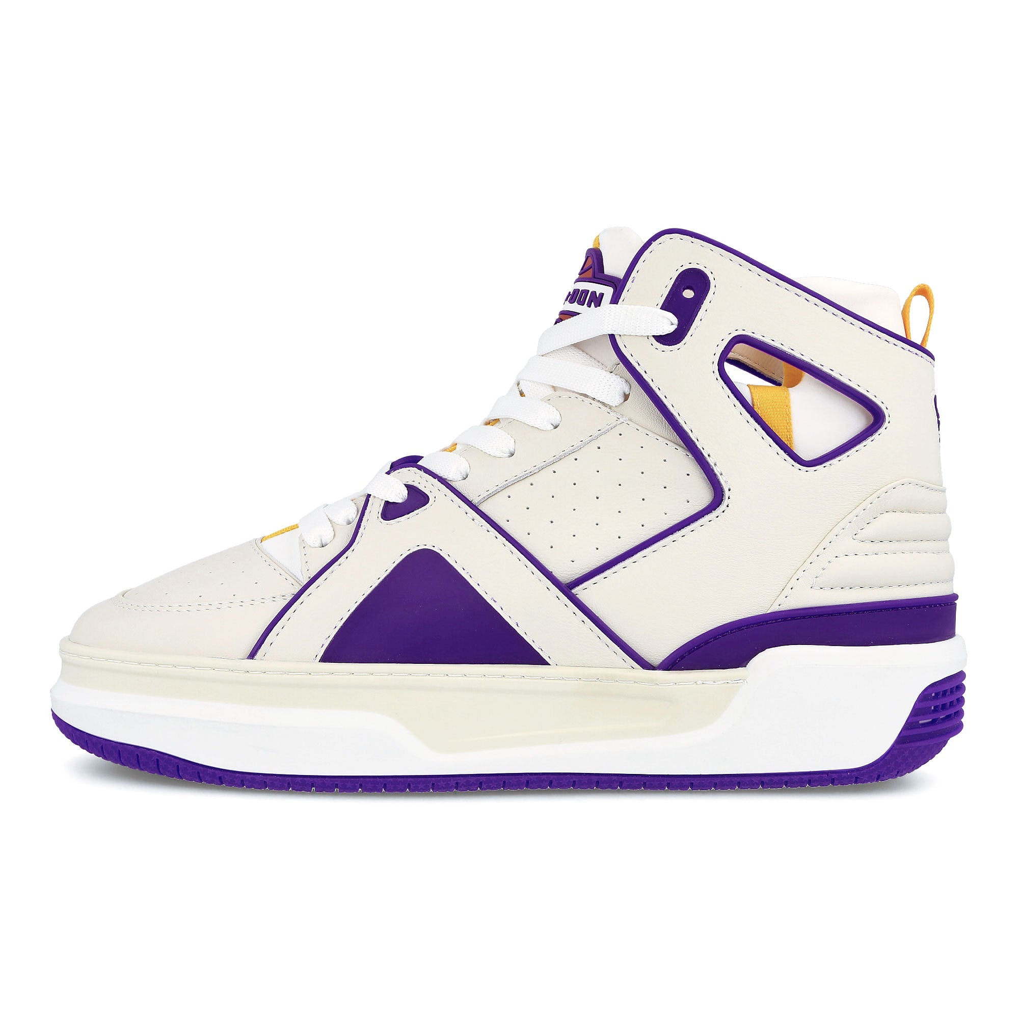 Just Don basketball courtside hi White-Gold-Purple Sneakers 32JUSQ01 22635074 | Overkill