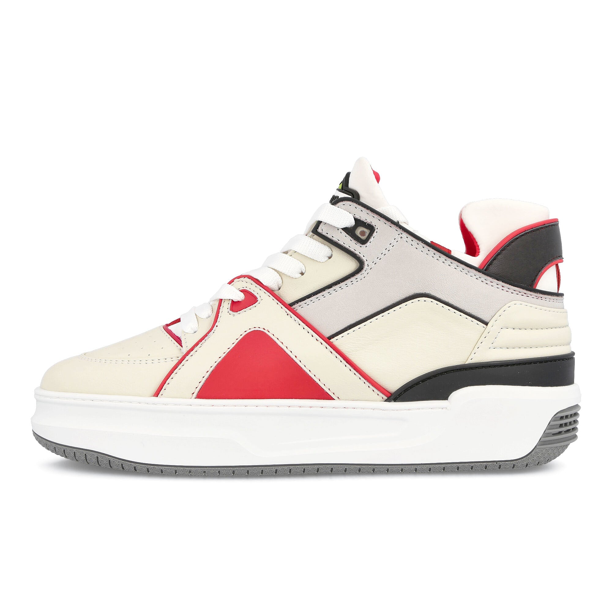 Just Don mid tennis Beige-Red Sneakers 32JUSQ02 226350 18 | Overkill