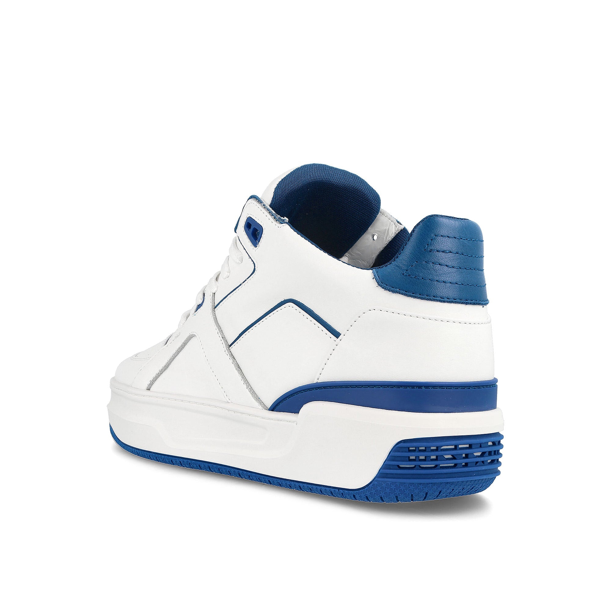 Just Don luxury courtside low White-Blue Sneakers Material | Overkill