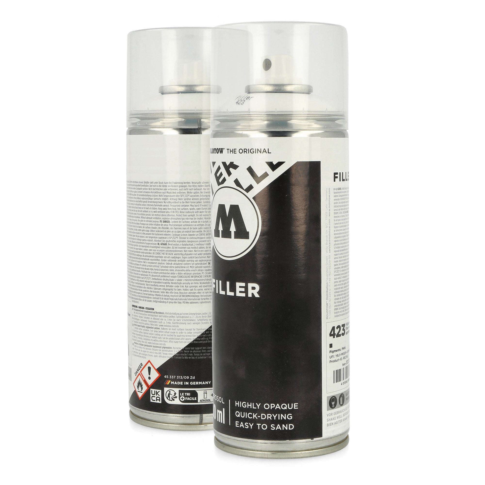 Molotow Urban Fine-Art Füller 400 ml Füller Weiß Cans 337313 Close-up | Overkill